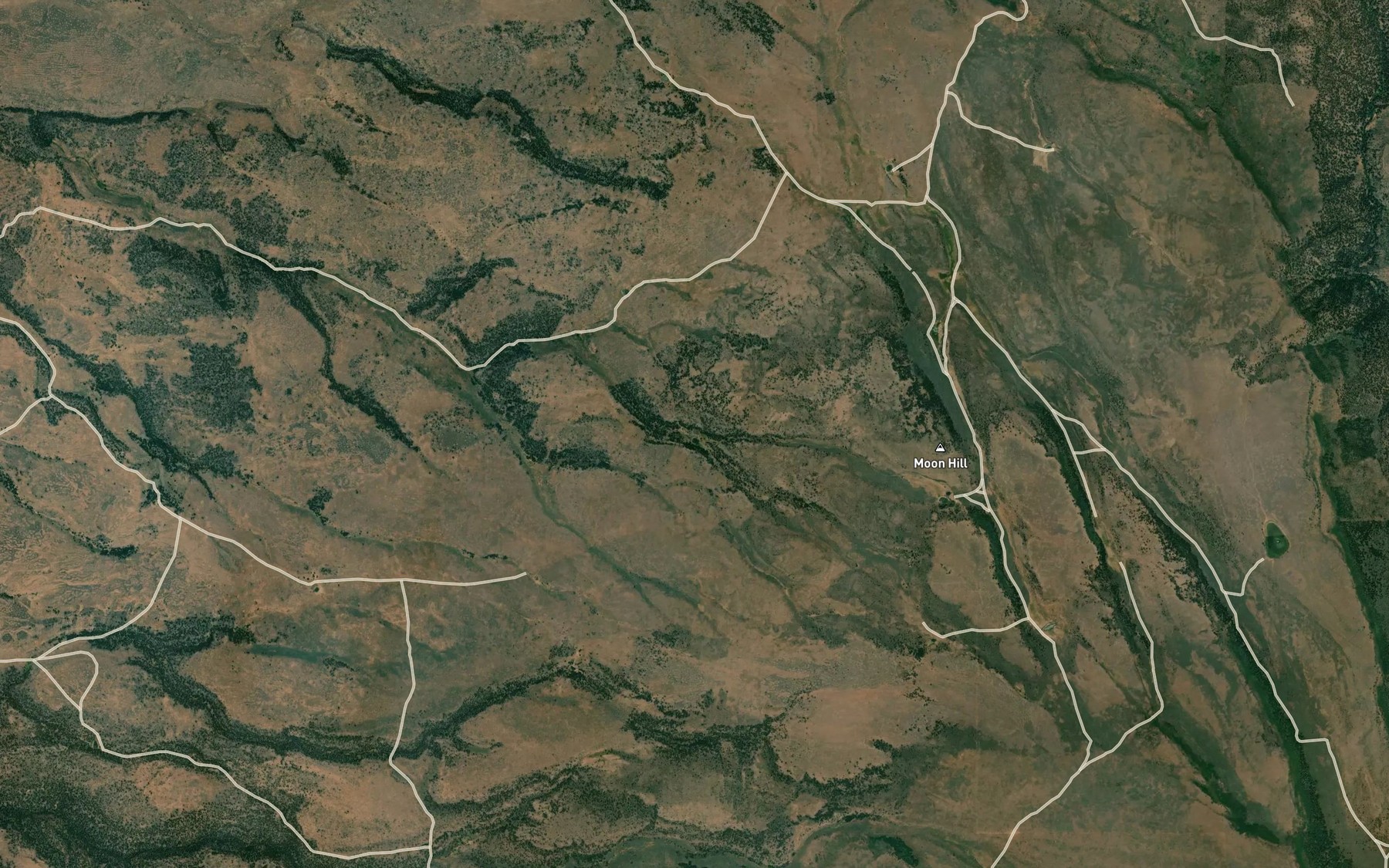 Satellite map of the Horseshoe Spring