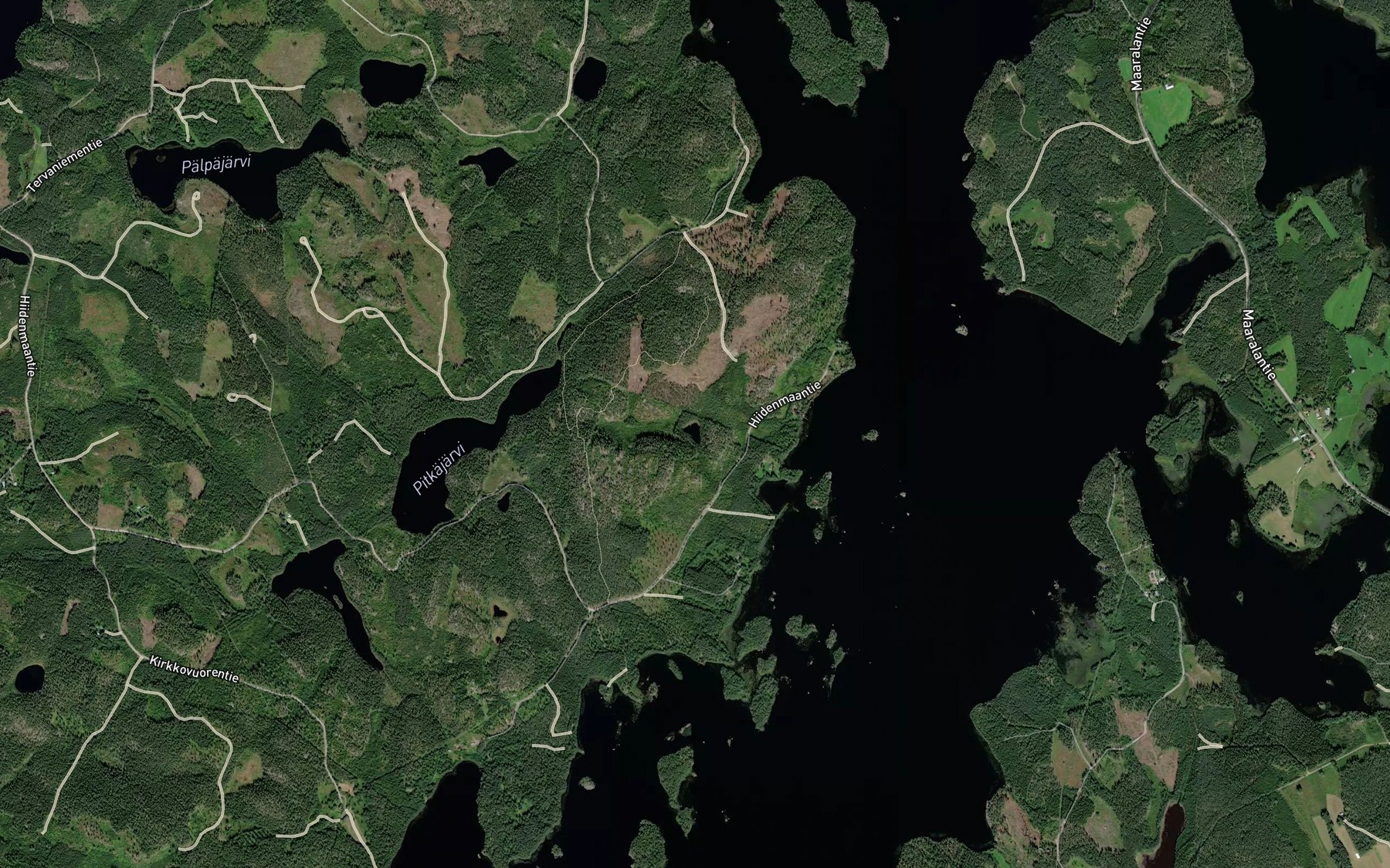 Satellite map of the Lahnalampi