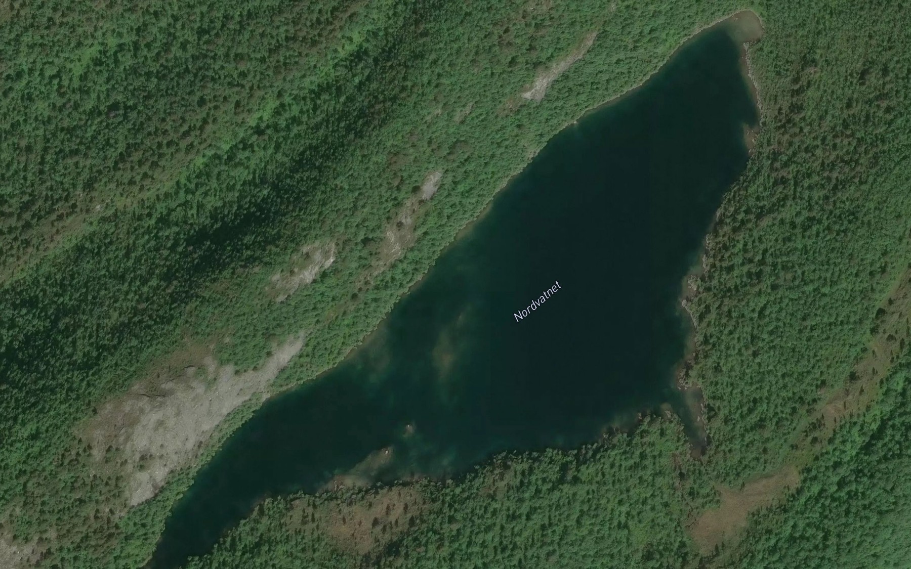 Satellite map of the Nordvatnet