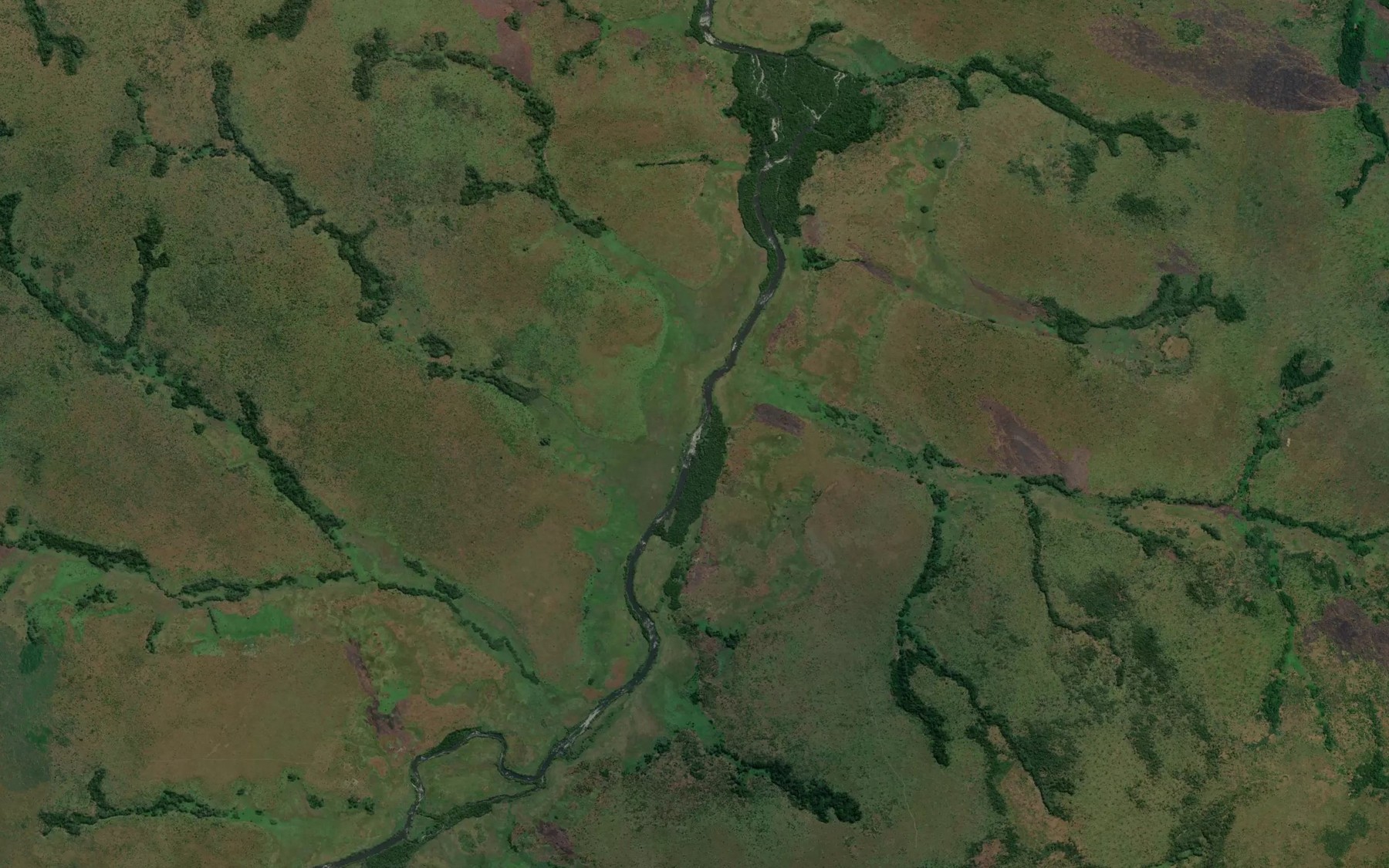 Satellite map of the Wakonga