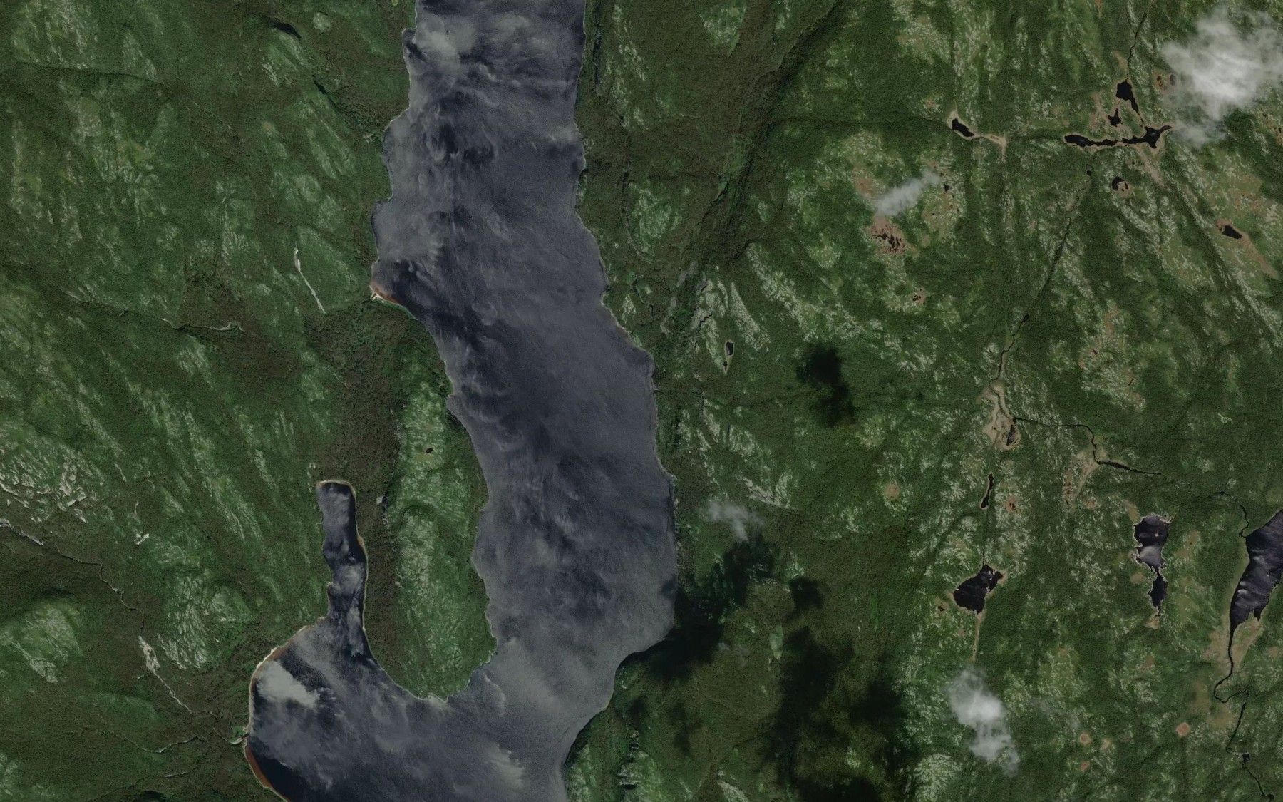 Satellite map of the Coulee Atanache
