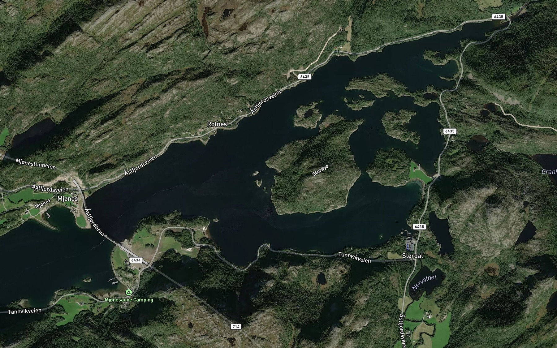 Satellite map of the Paradisbukta