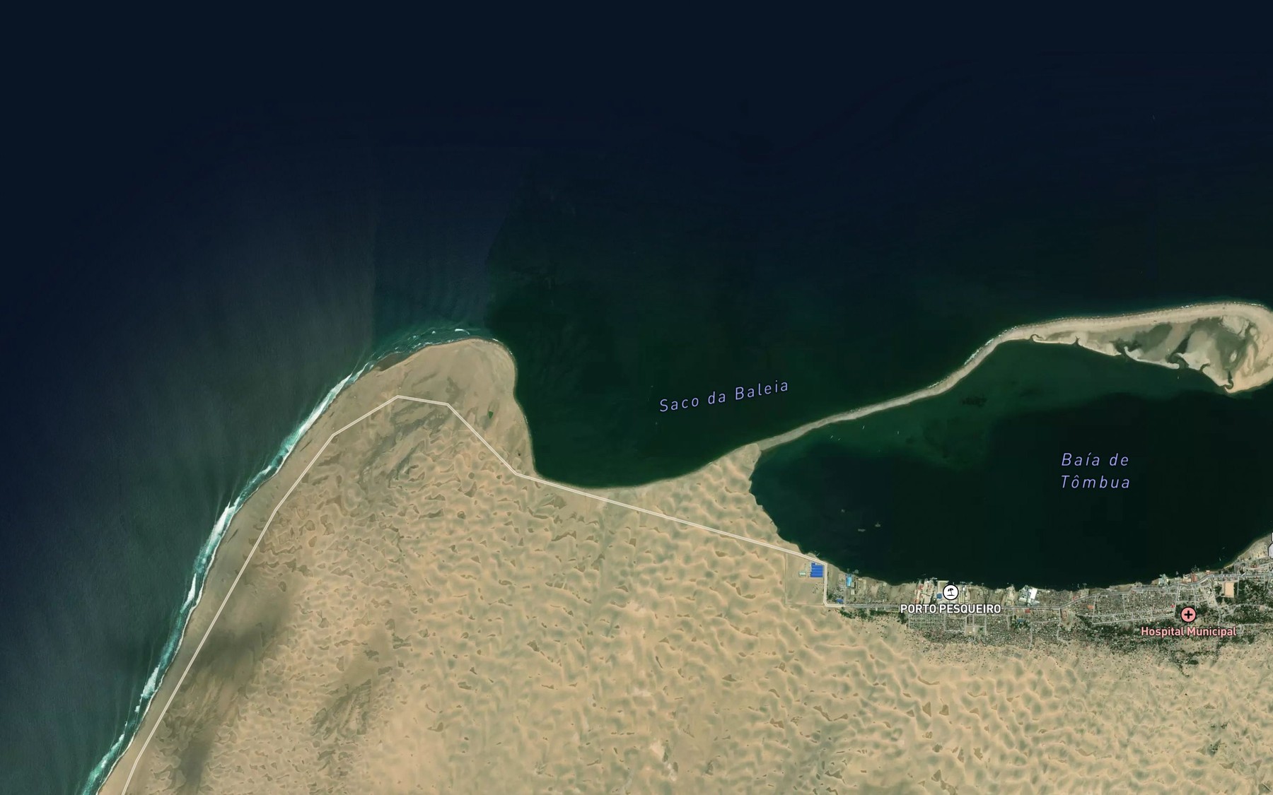 Satellite map of the Saco da Baleia
