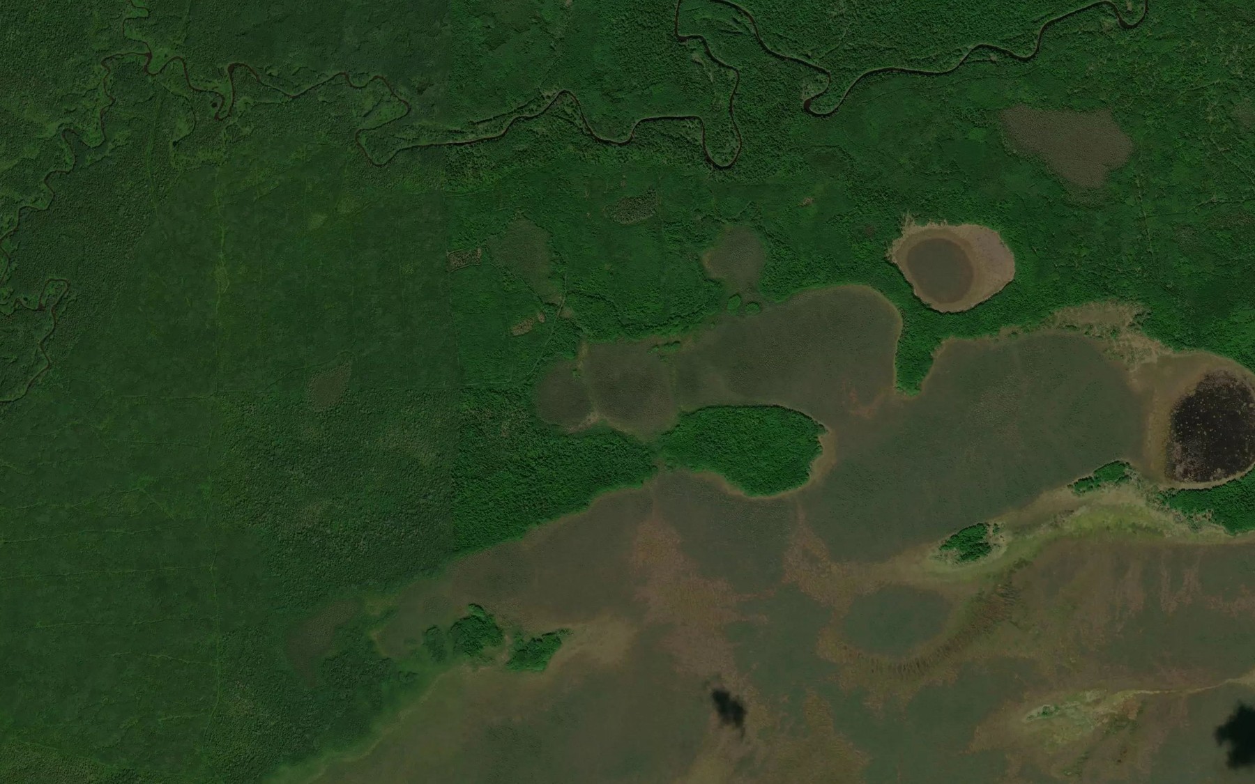 Satellite map of the Chernaya