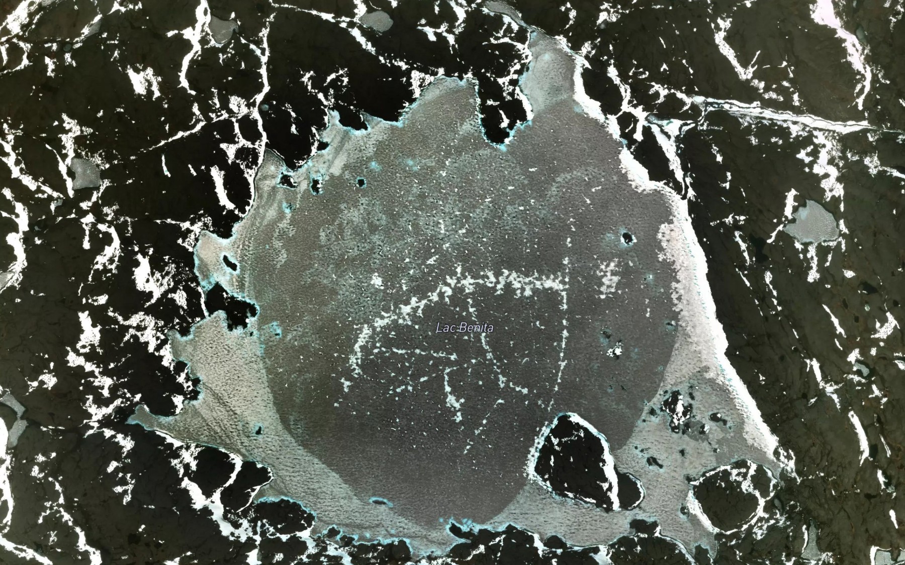 Satellite map of the Lac Benita