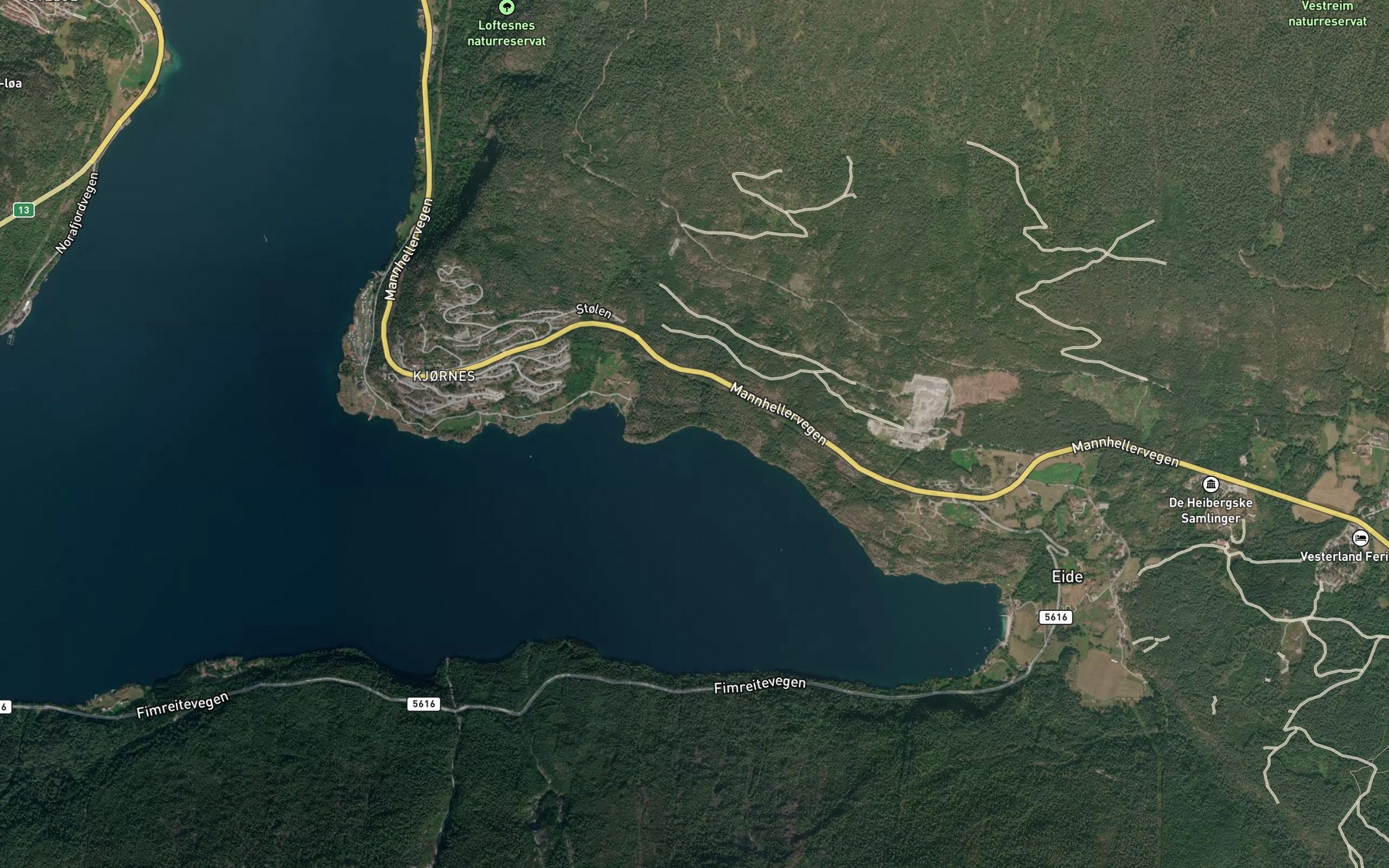 Satellite map of the Haernesbukti