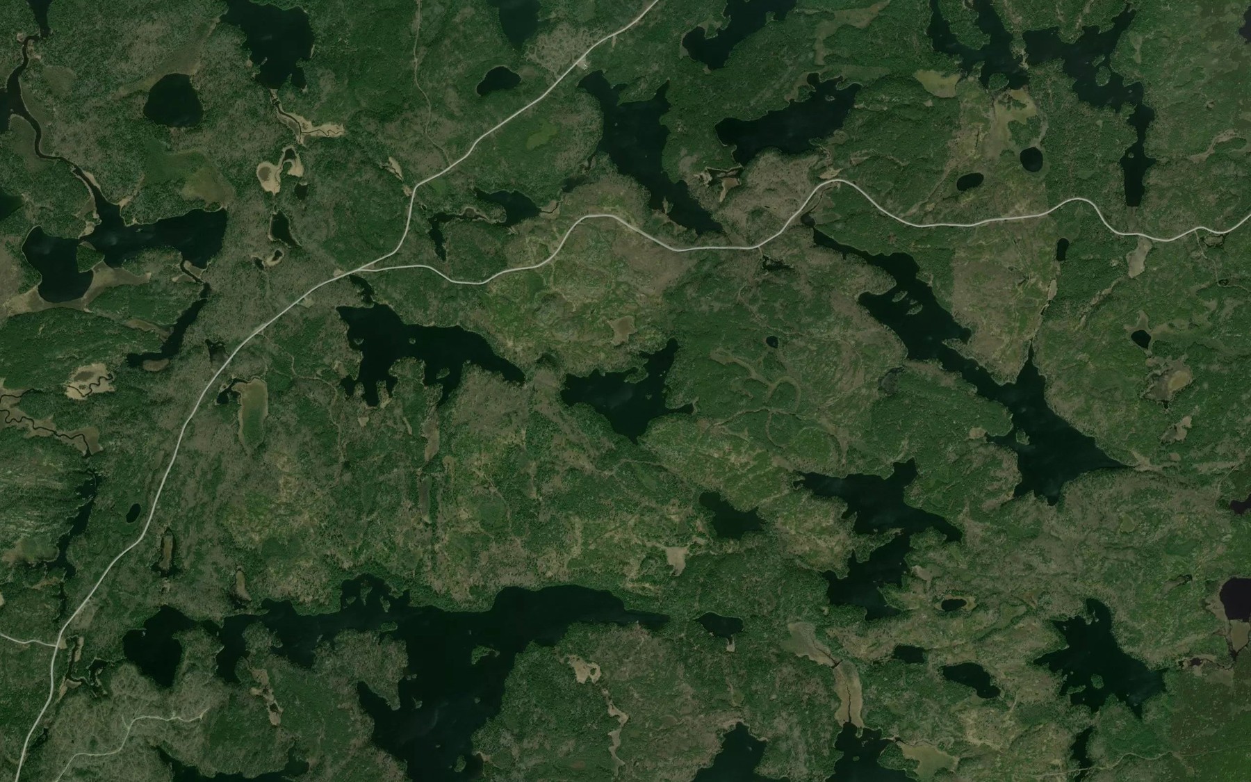 Satellite map of the Bivouac Lake
