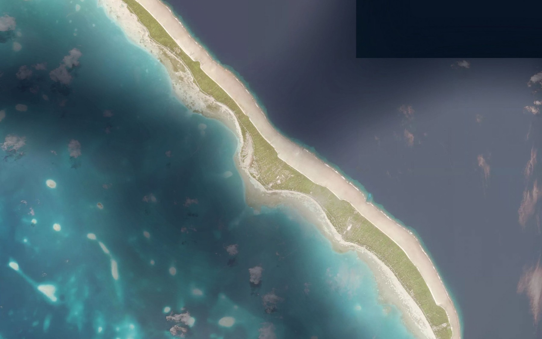 Satellite map of the Historic Lagoon Channel