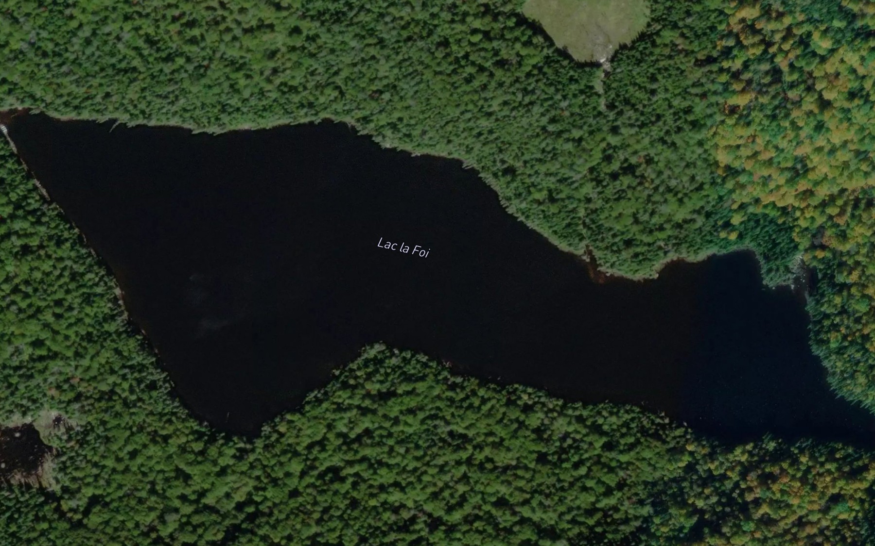 Satellite map of the Lac la Foi