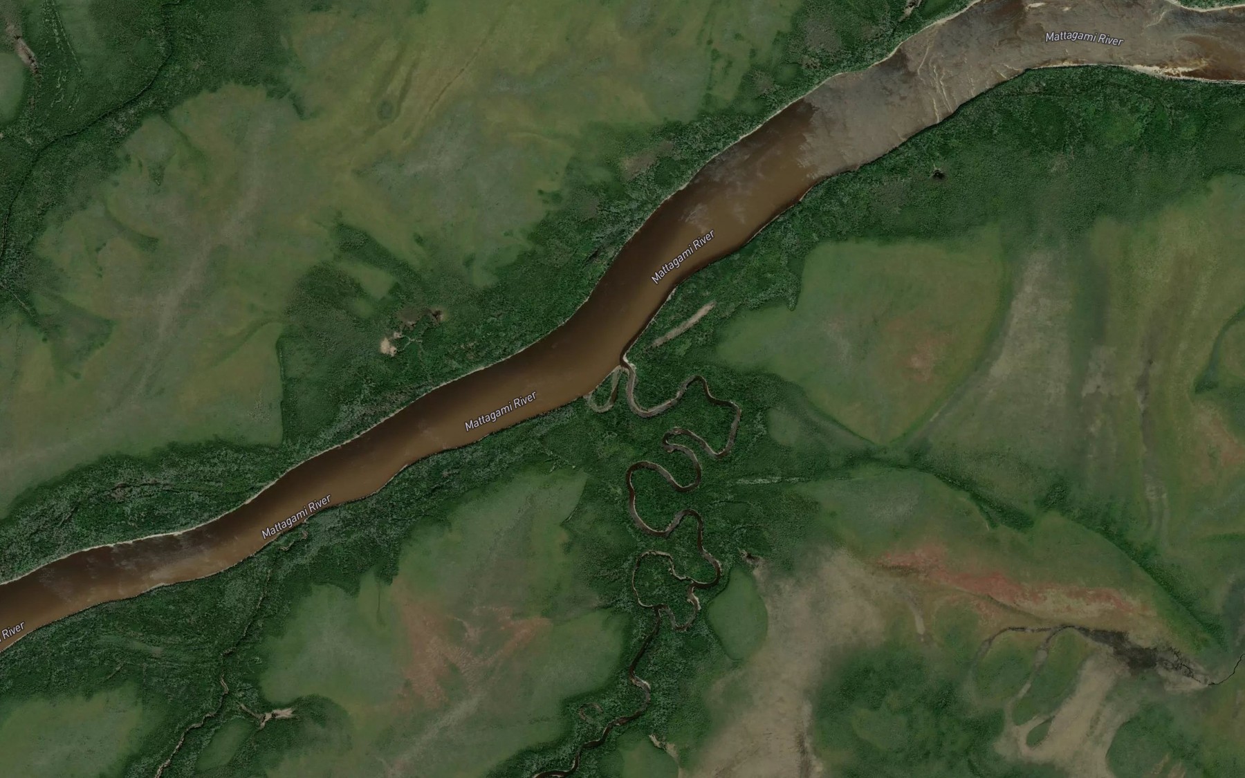 Satellite map of the Pike River