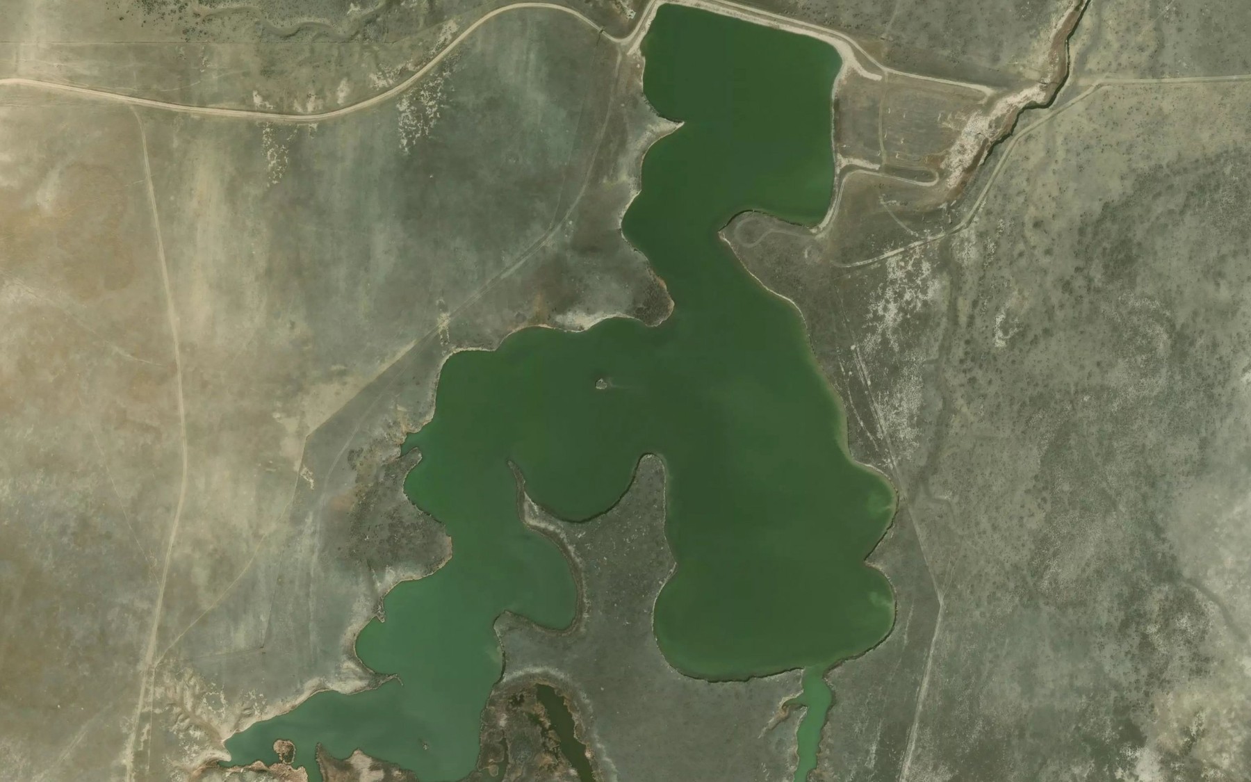 Satellite map of the Purdy Reservoir