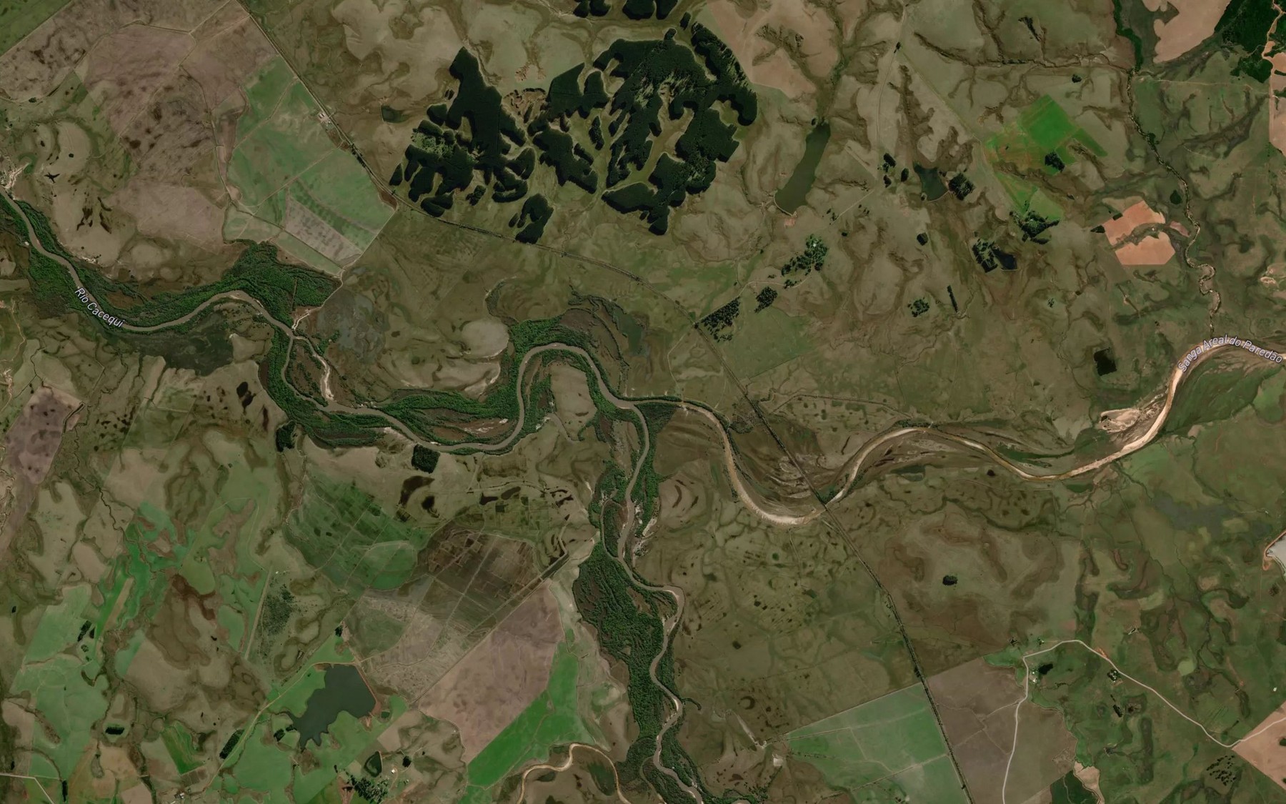 Satellite map of the Sanga Areal do Paredao