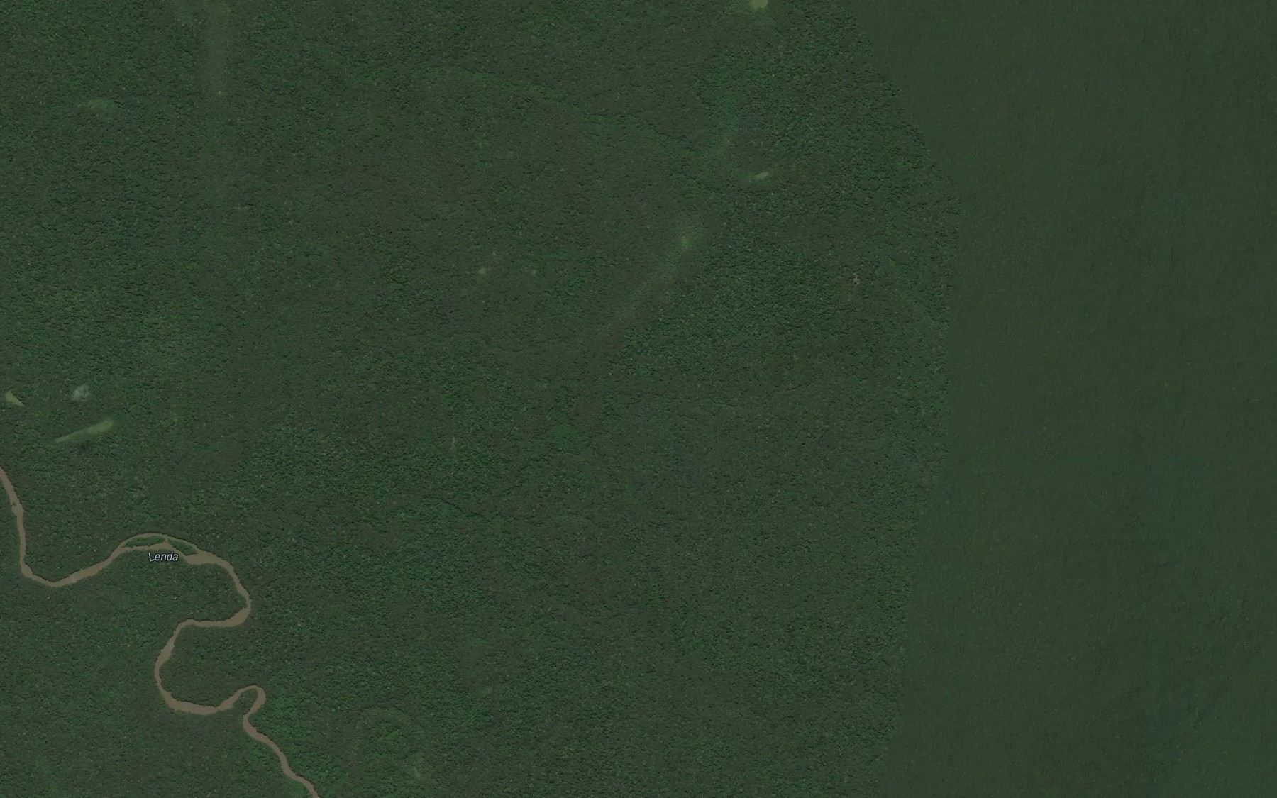 Satellite map of the Huaba
