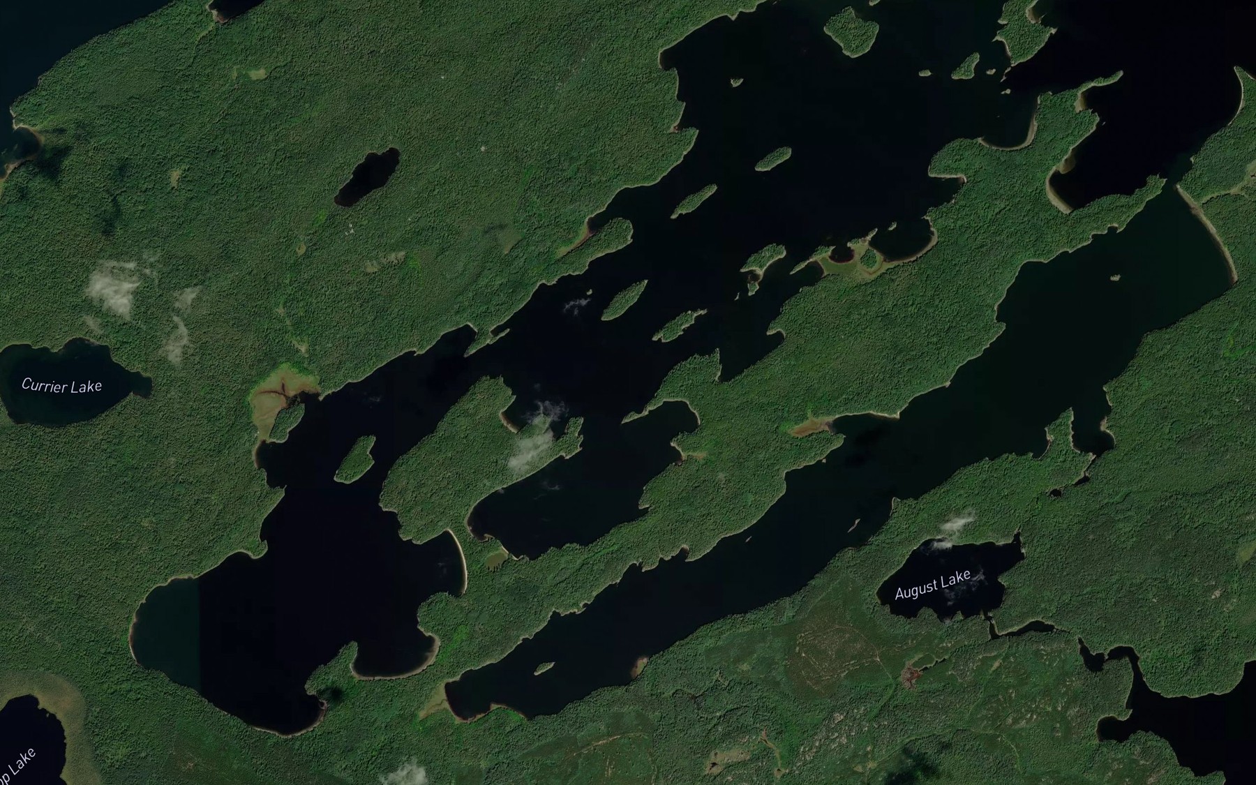 Satellite map of the Southwest Bay