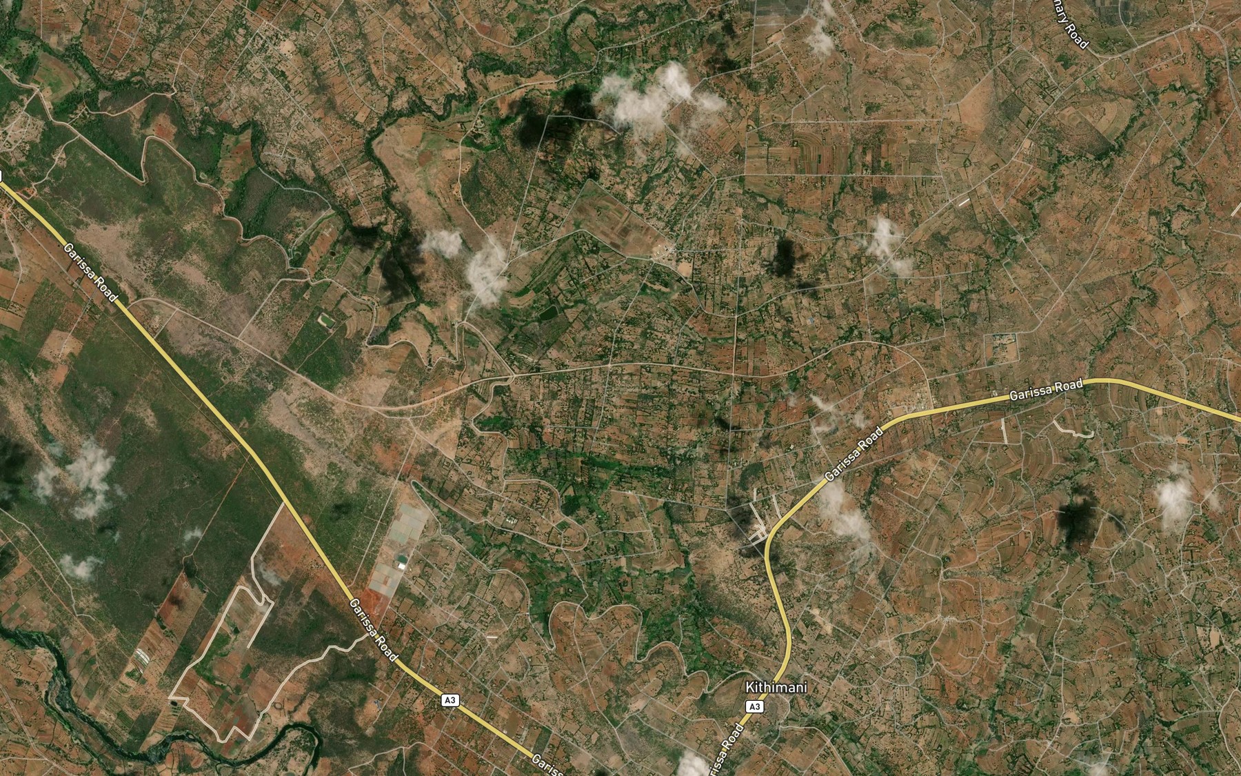 Satellite map of the Yatta Furraw