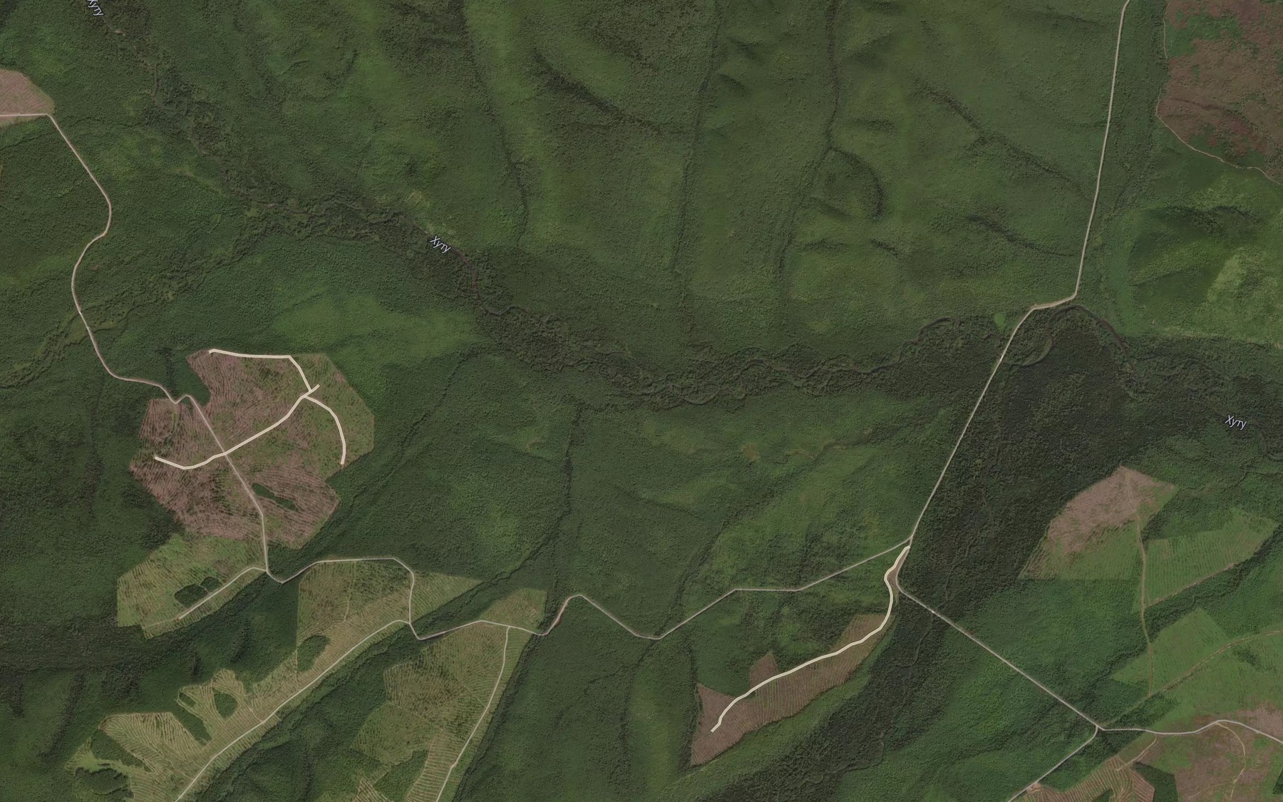 Satellite map of the Zhelna