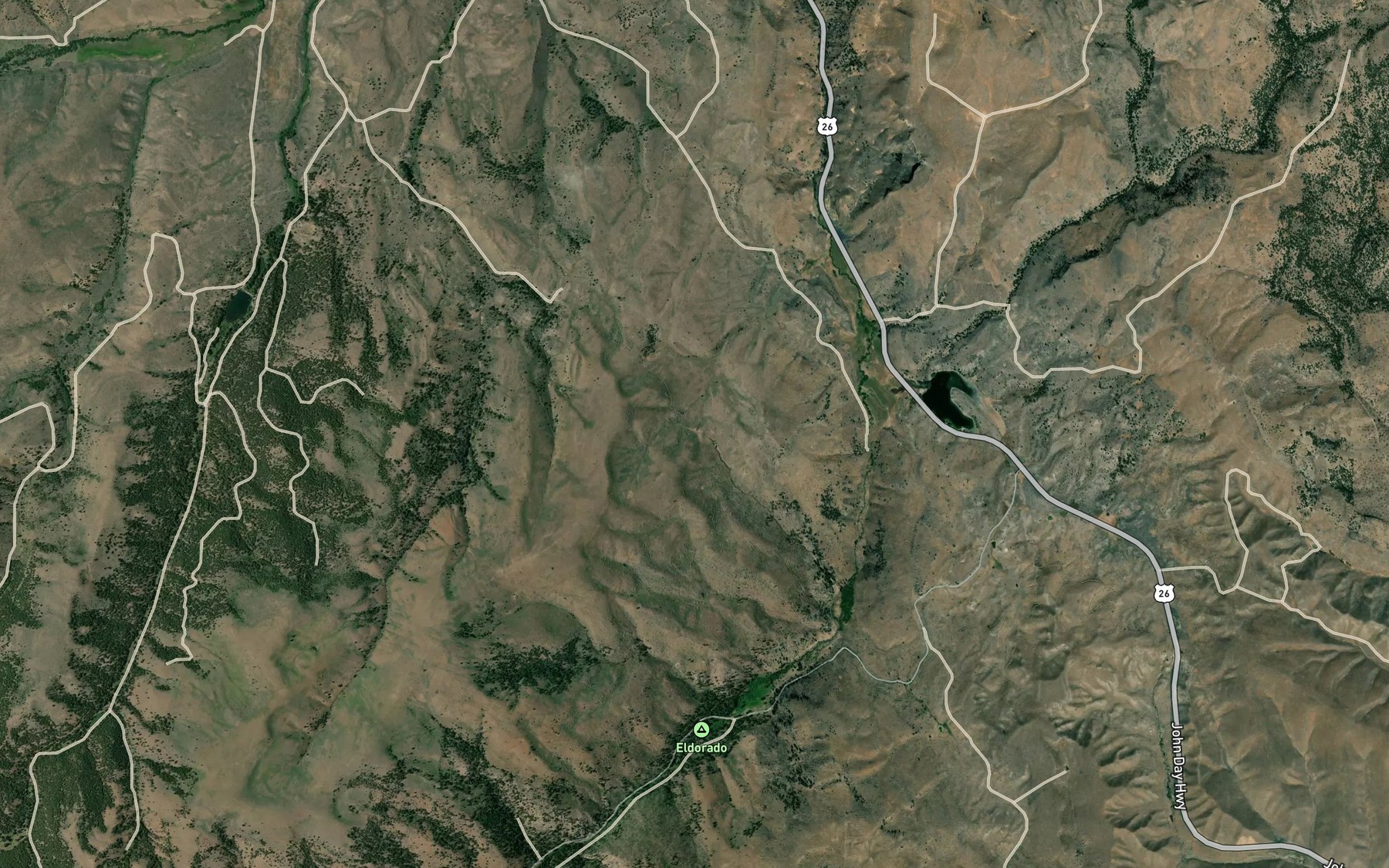 Satellite map of the Ditch Spring