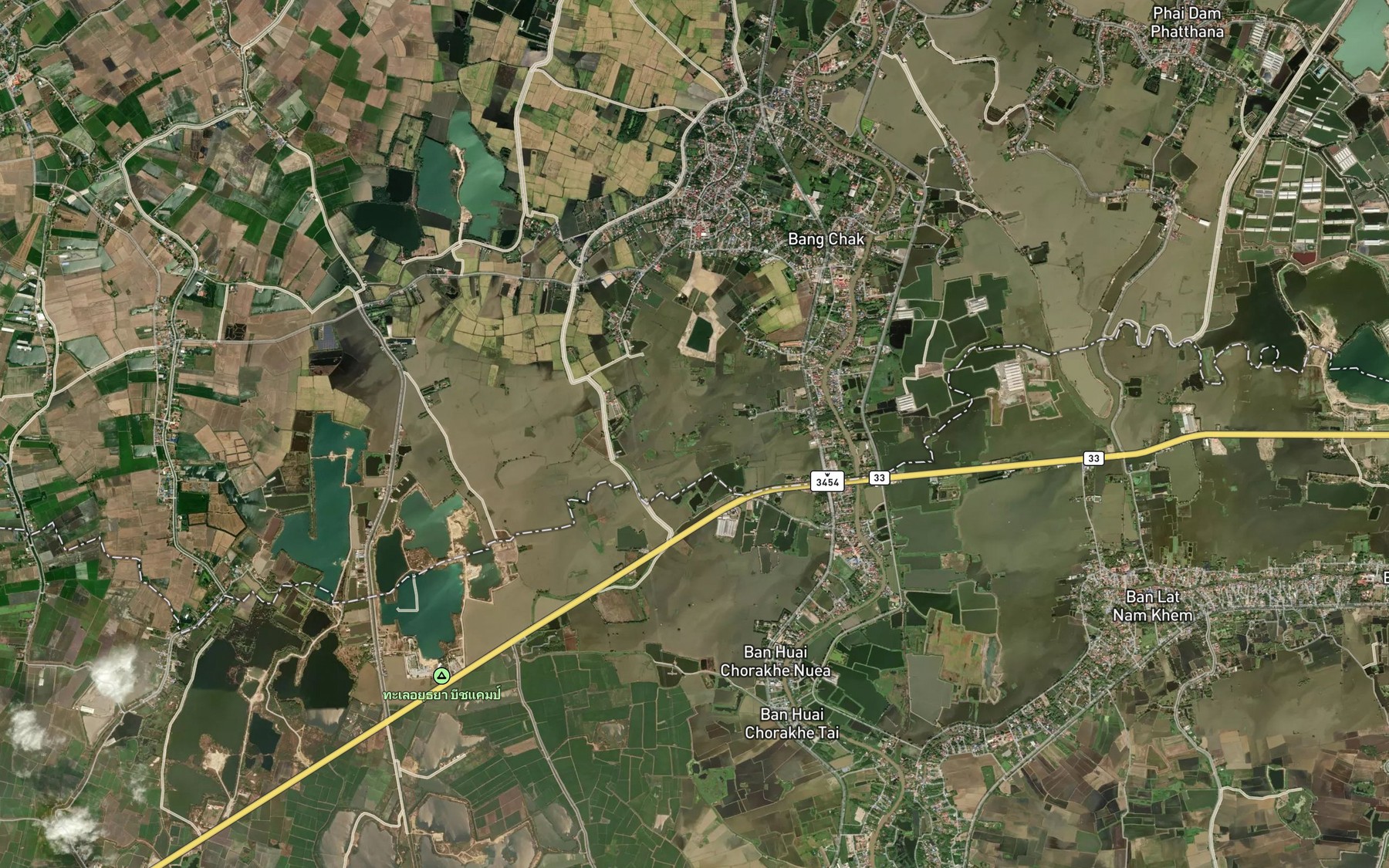 Satellite map of the Khlong Bang Krathep
