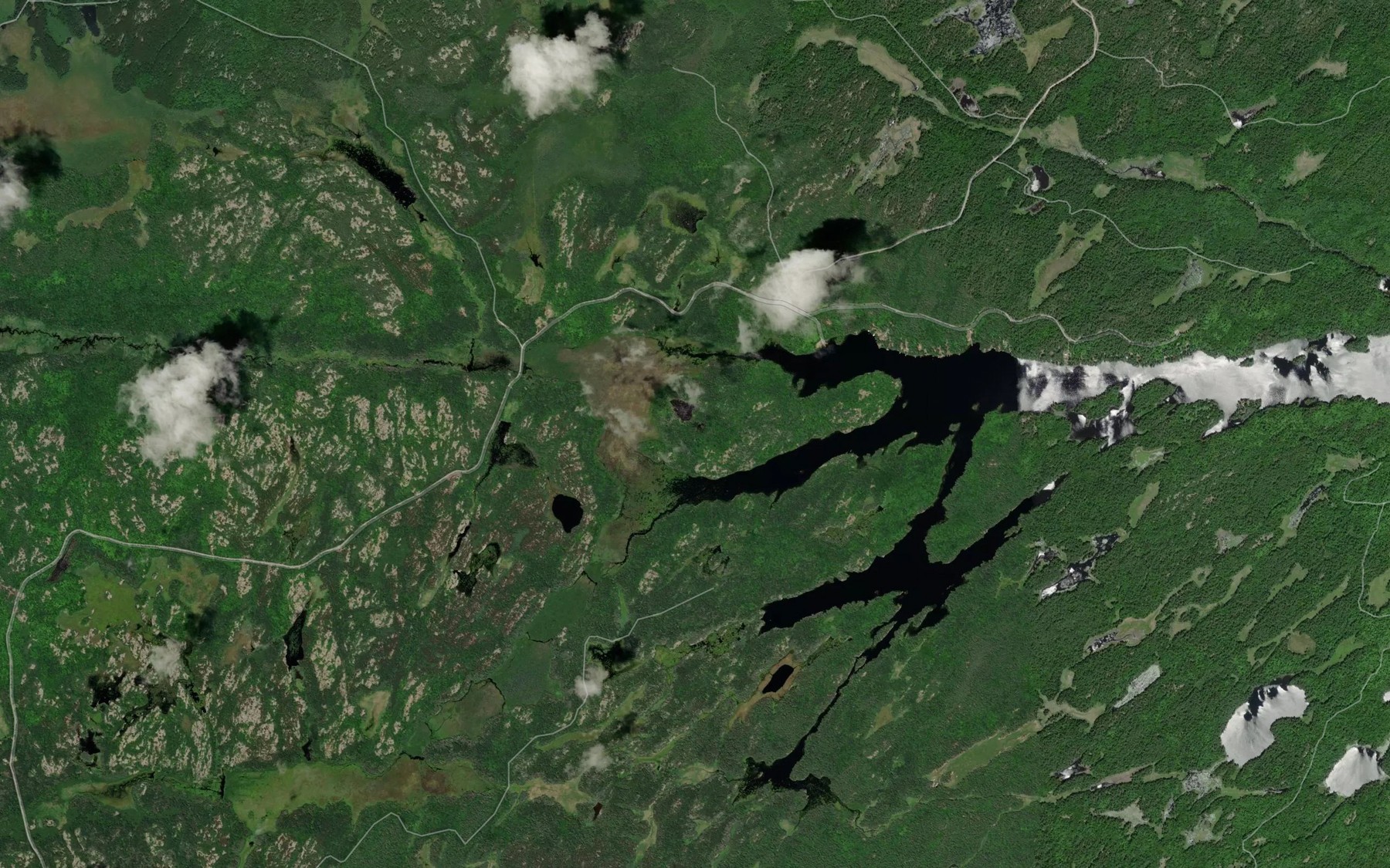 Satellite map of the Stumpy Bay