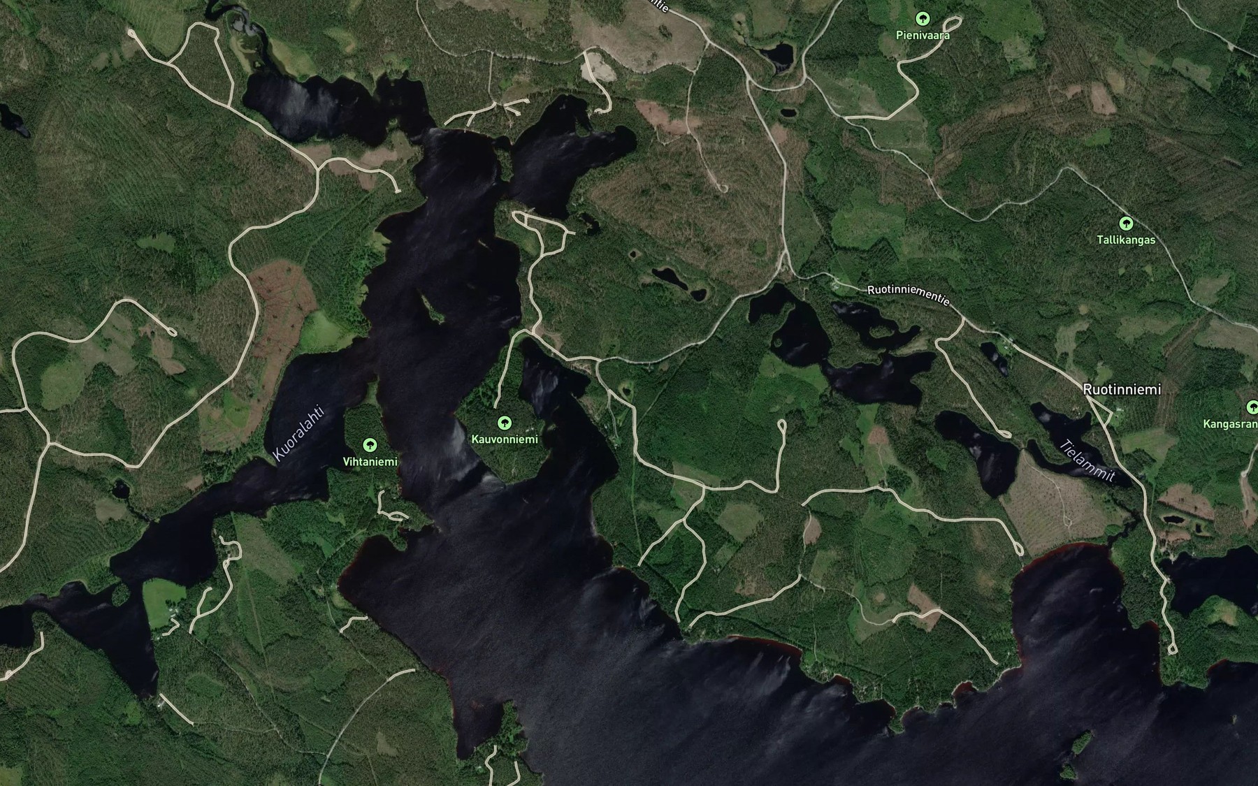 Satellite map of the Kauvonlammit