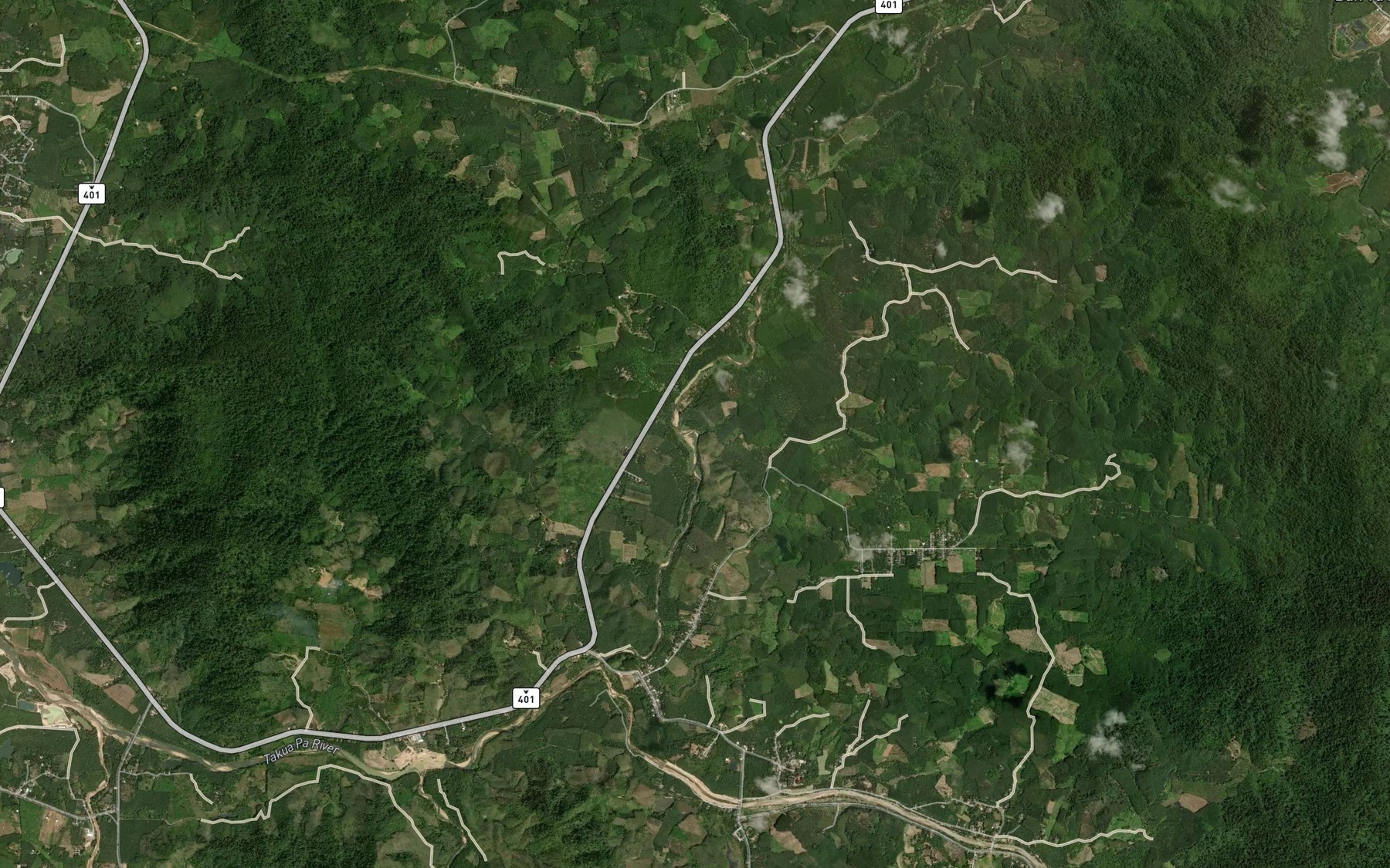 Satellite map of the Khlong Bang Siat