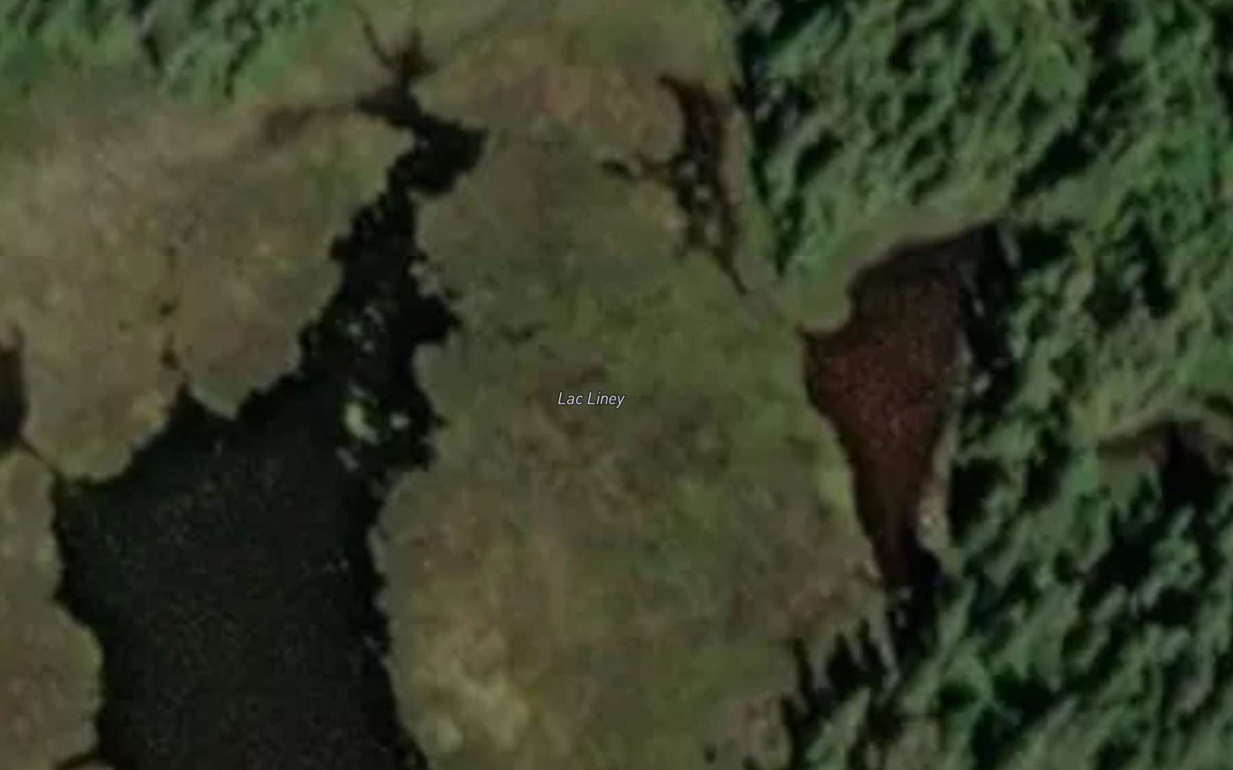 Satellite map of the Lac Liney