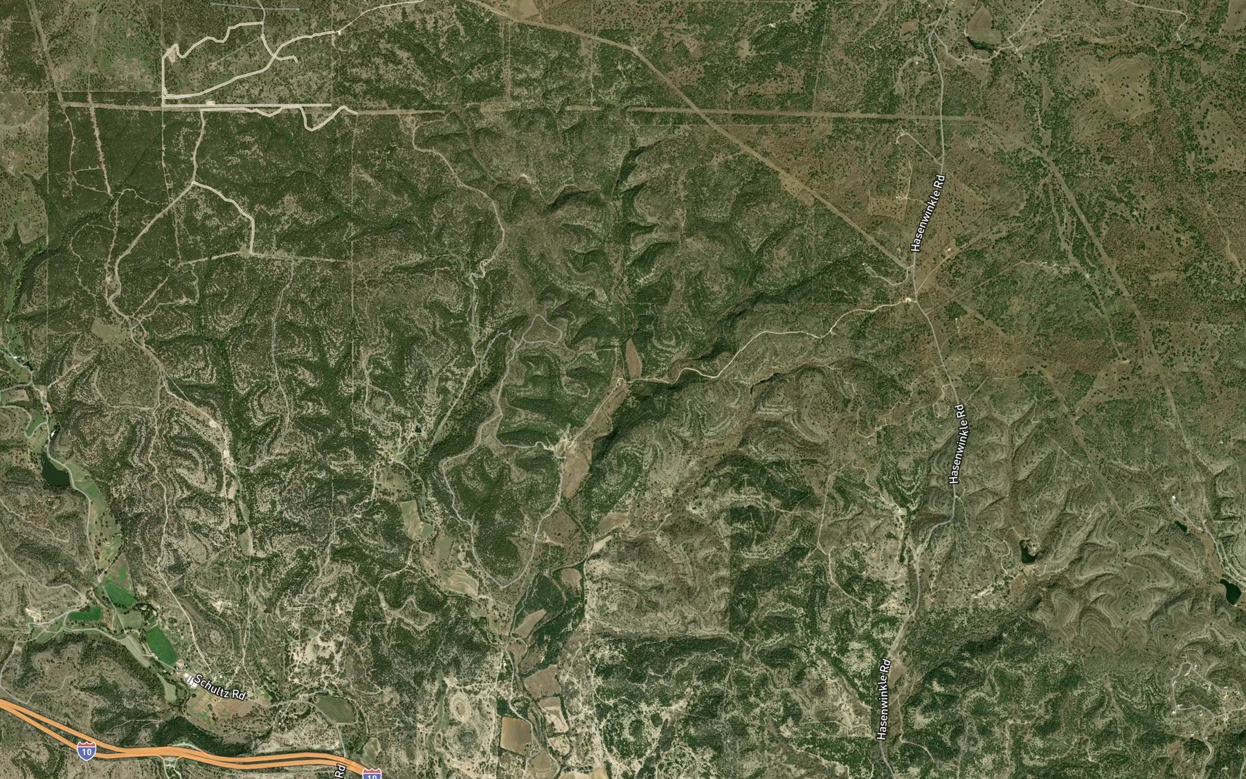Satellite map of the Turkey Bottom Creek