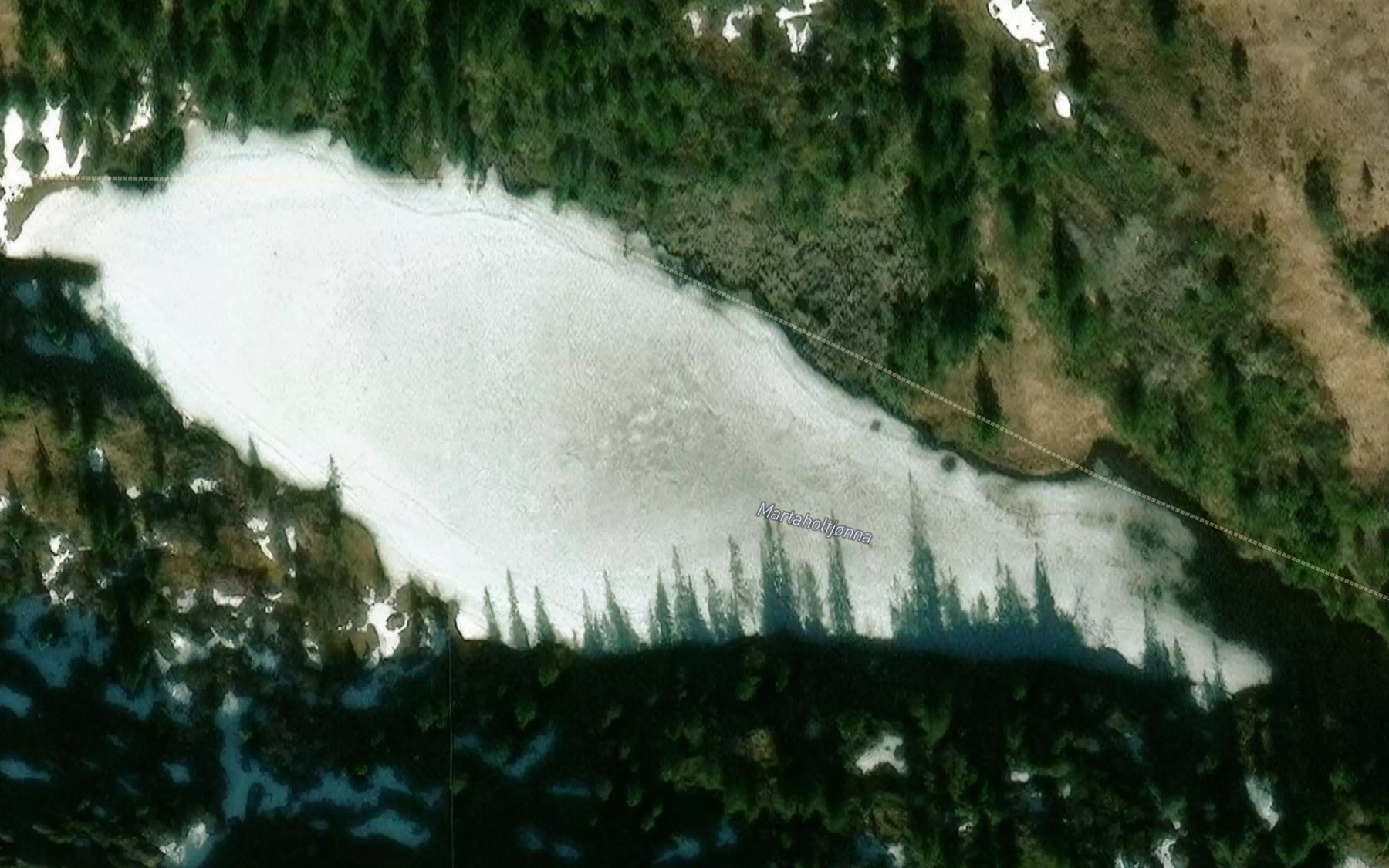 Satellite map of the Martaholtjorna