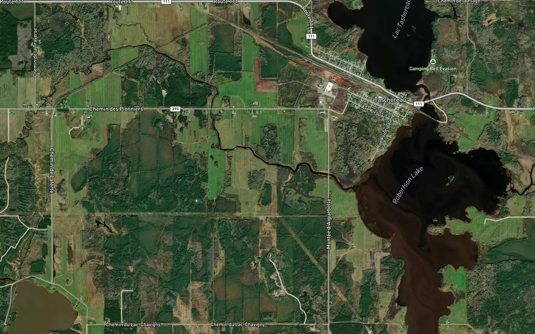 Satellite map of the Cours d'eau Provencher