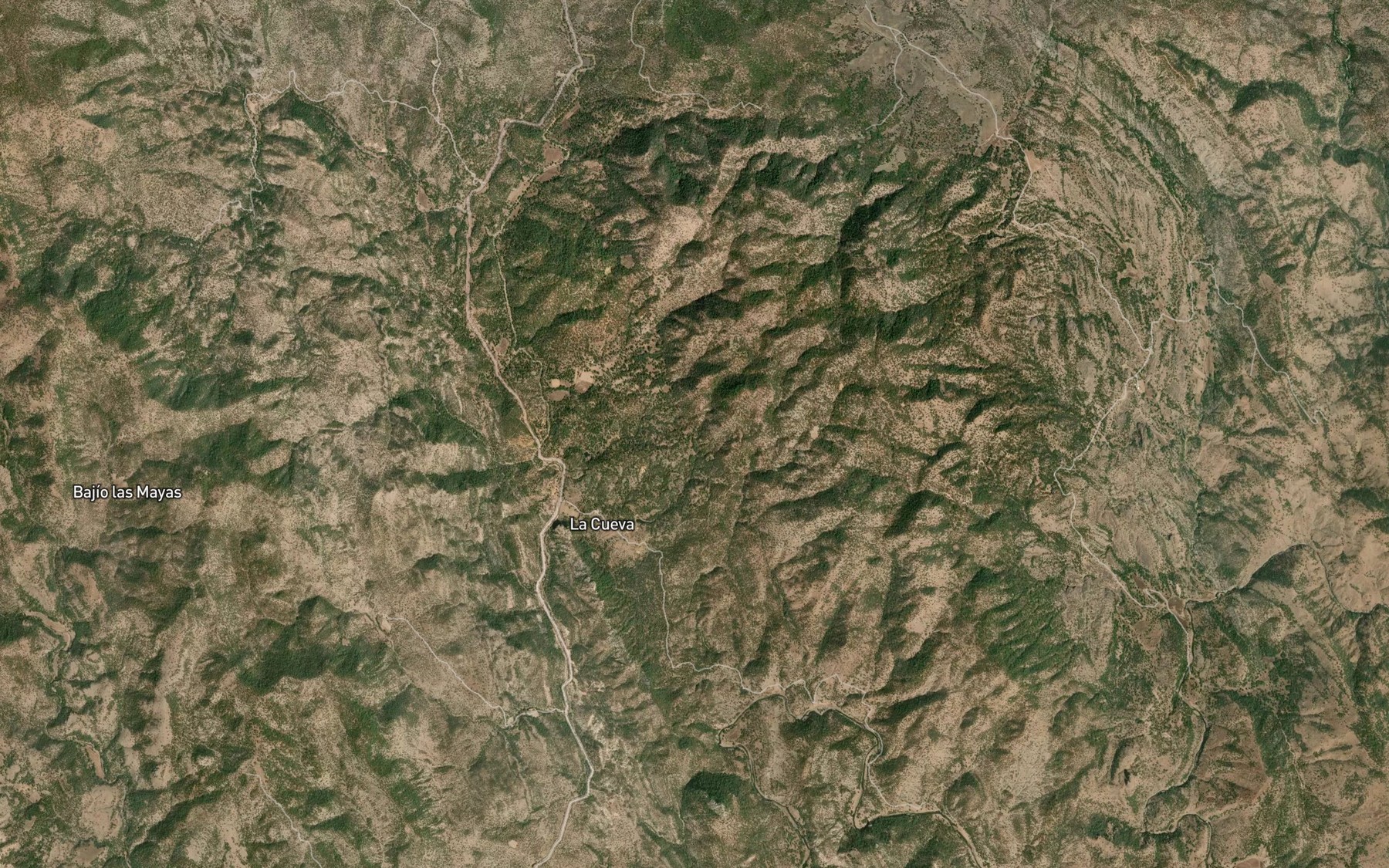 Satellite map of the Canada El Esmeril