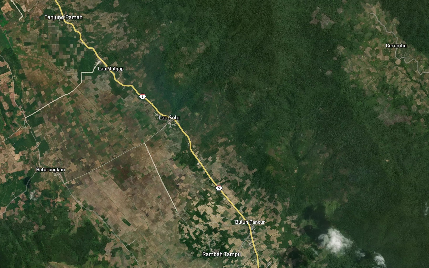 Satellite map of the Lao Perkah