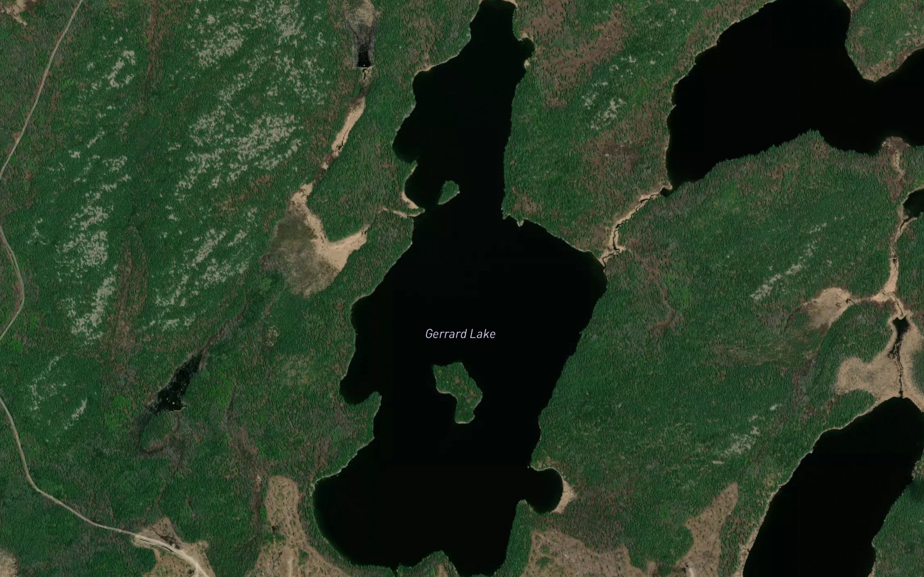 Satellite map of the Gerrard Lake