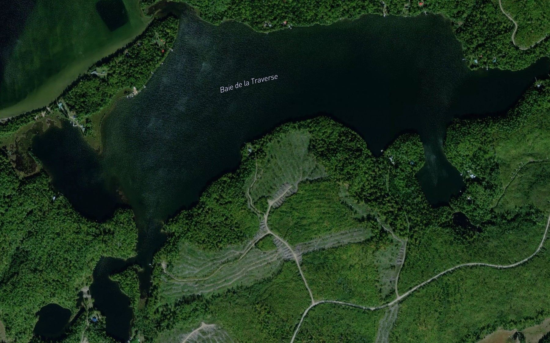 Satellite map of the Baie de la Traverse