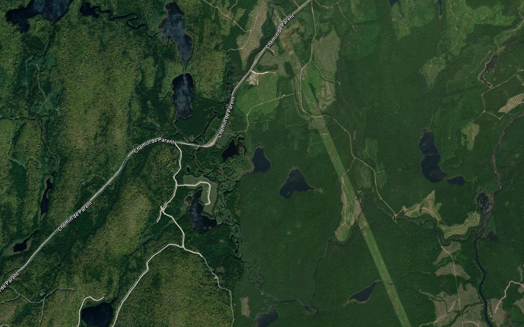 Satellite map of the Lac Bebe