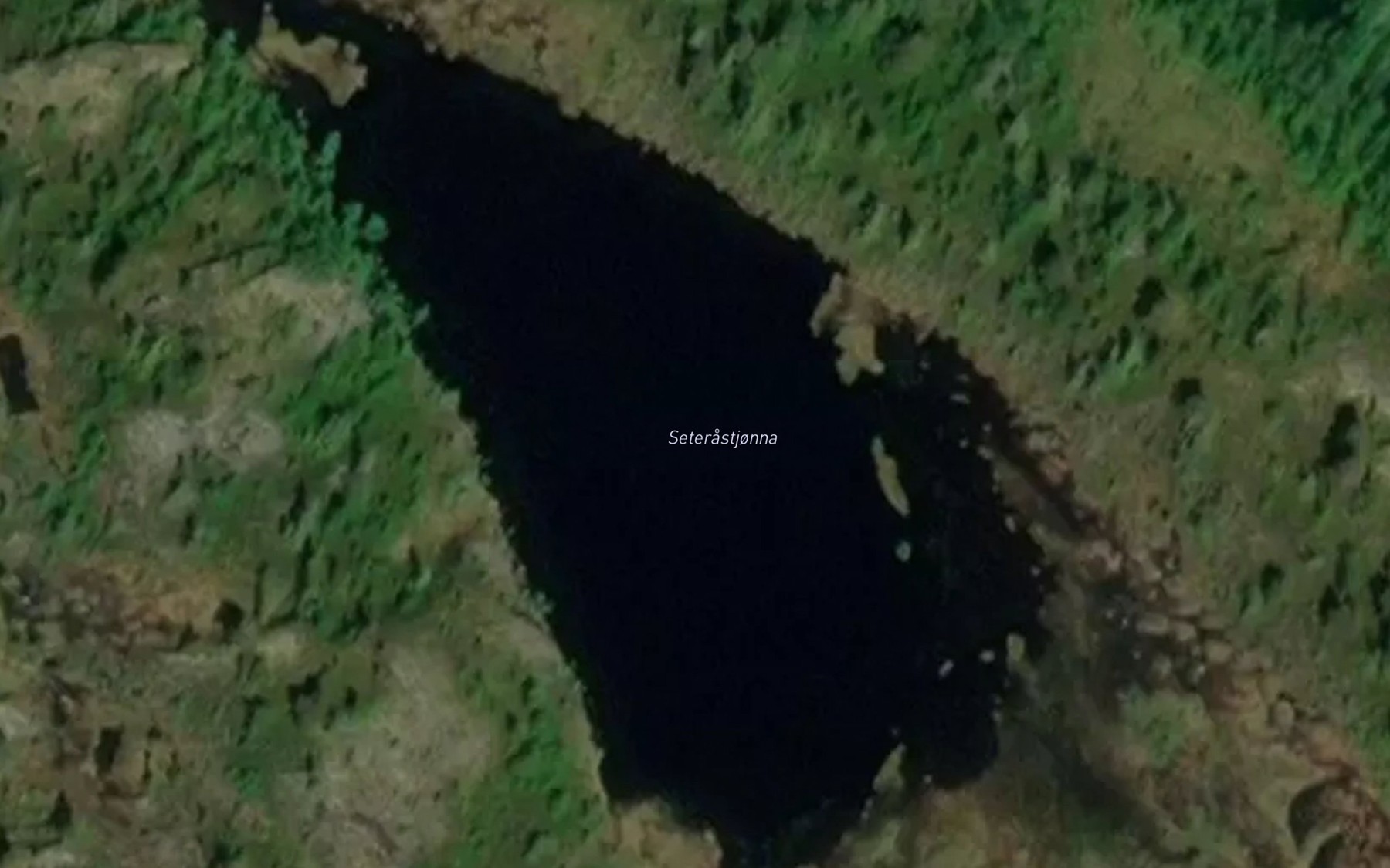 Satellite map of the Saeterastjorna