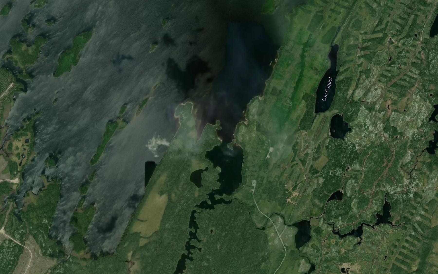 Satellite map of the Baie Corner