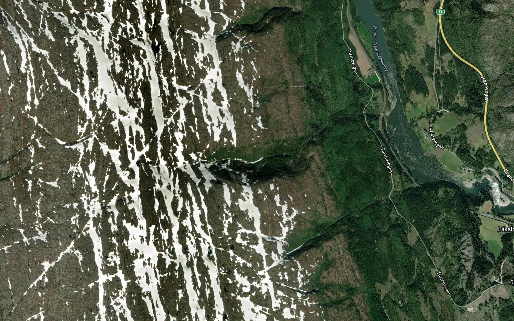 Satellite map of the Leirbekken