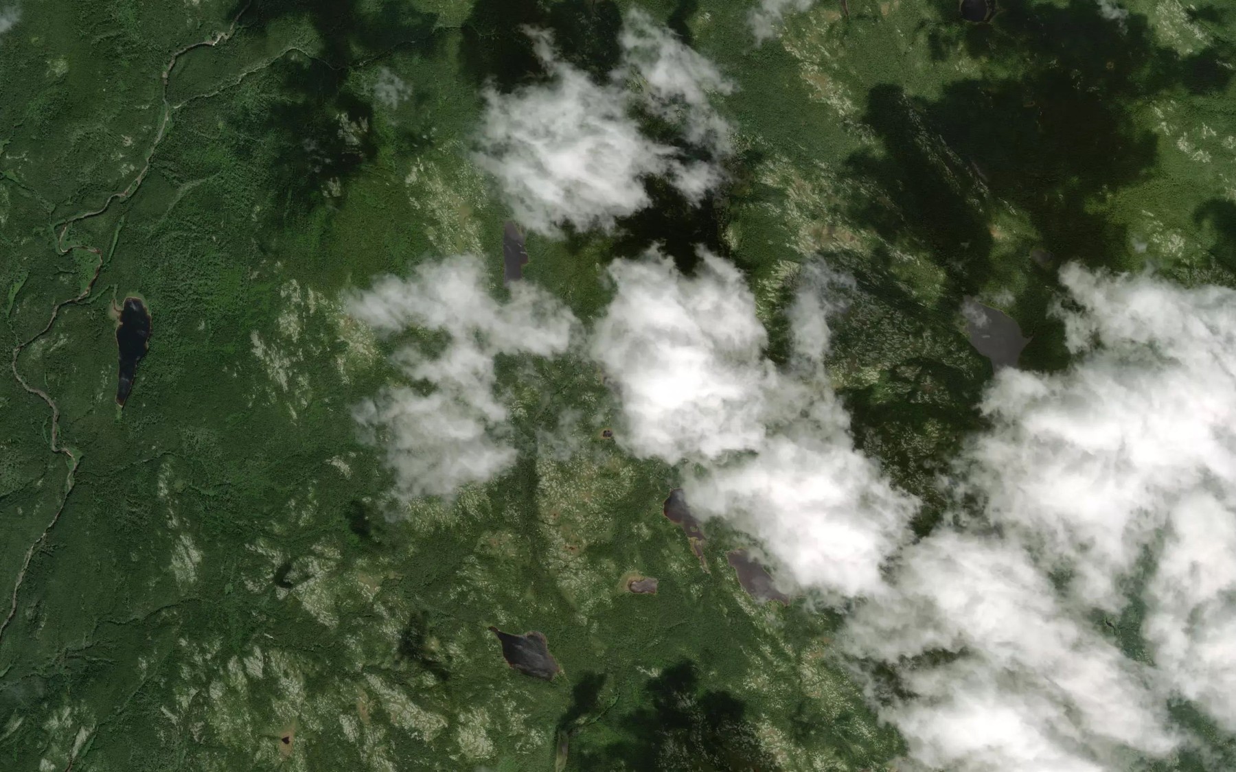 Satellite map of the Lac Savoye
