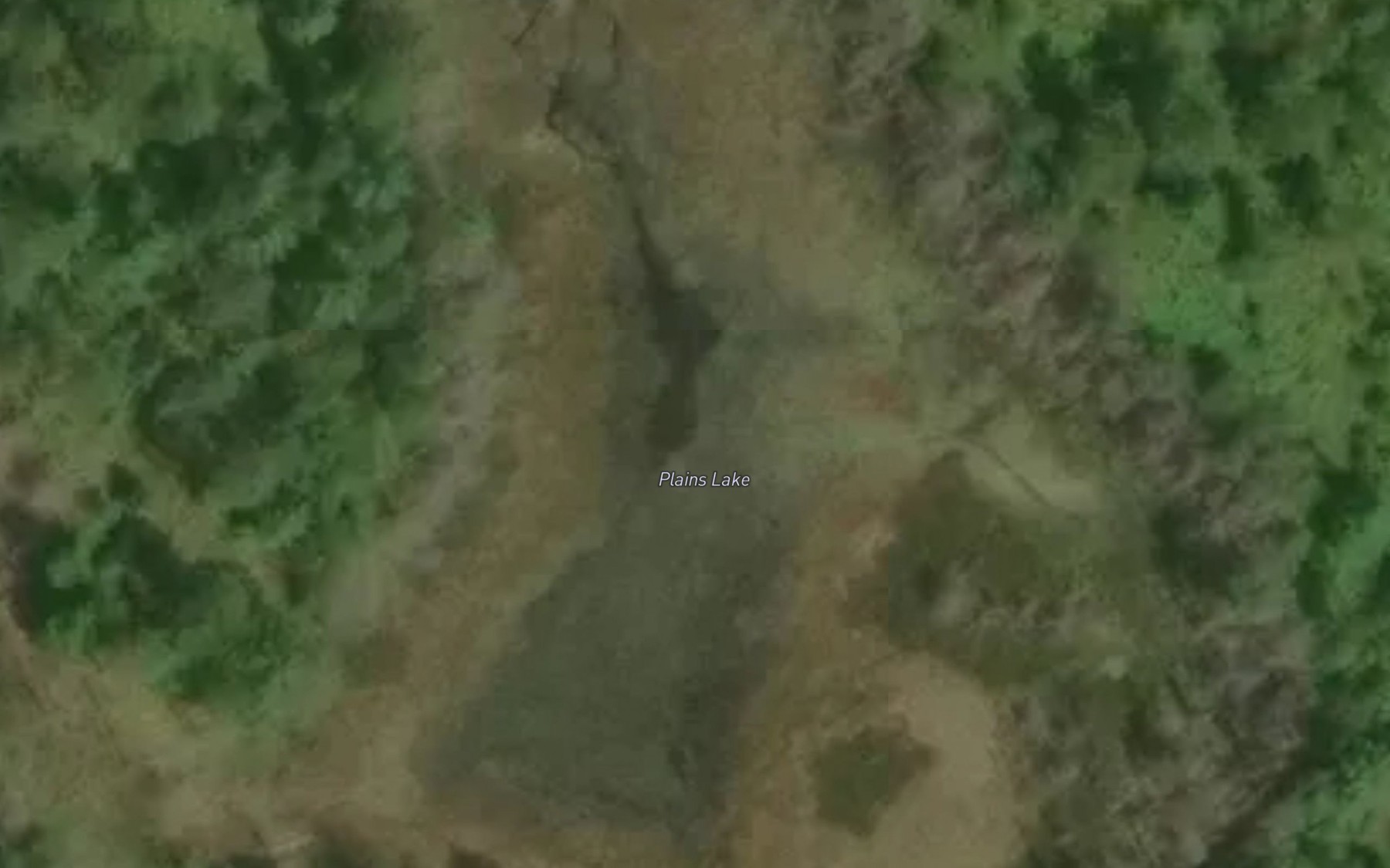 Satellite map of the Plains Lake