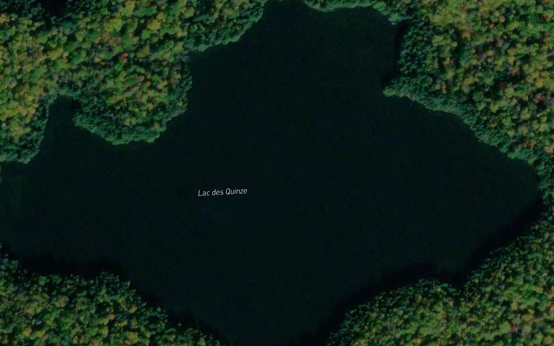 Satellite map of the Lac des Quinze
