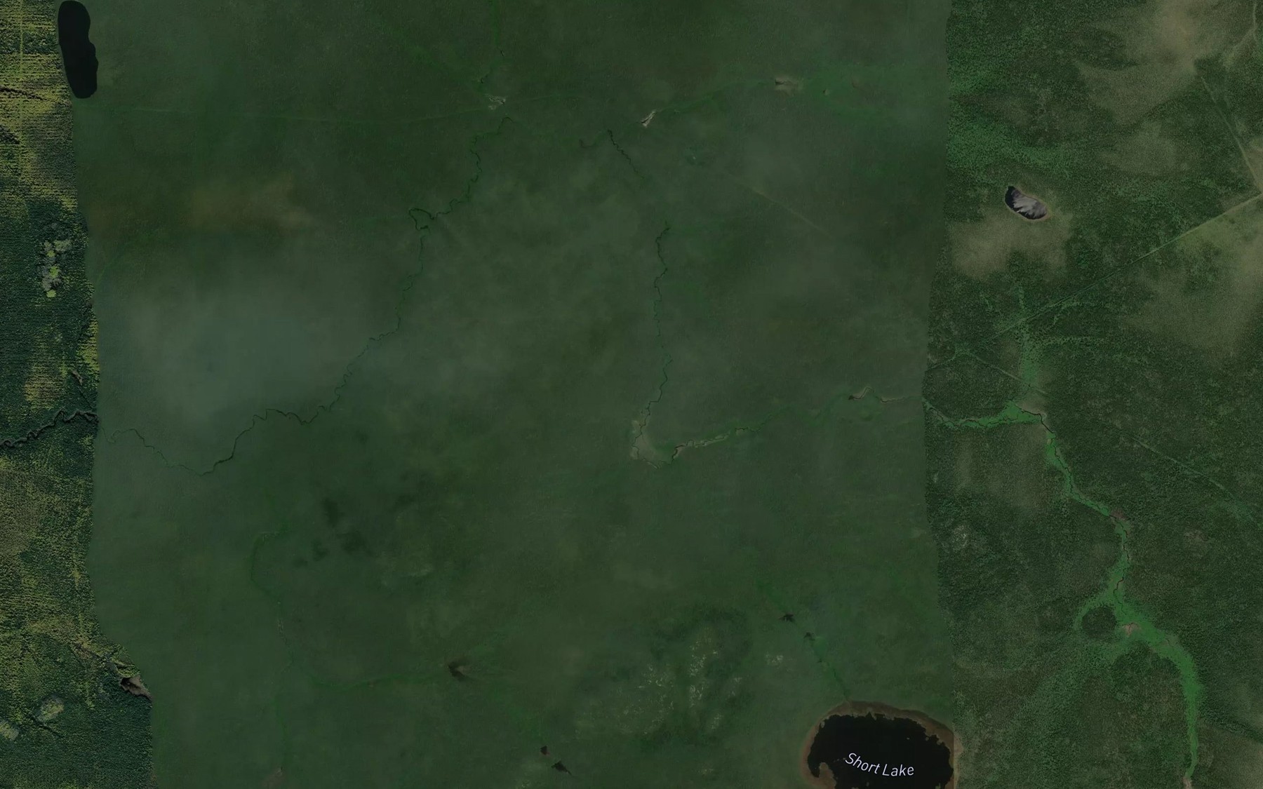 Satellite map of the Short Creek