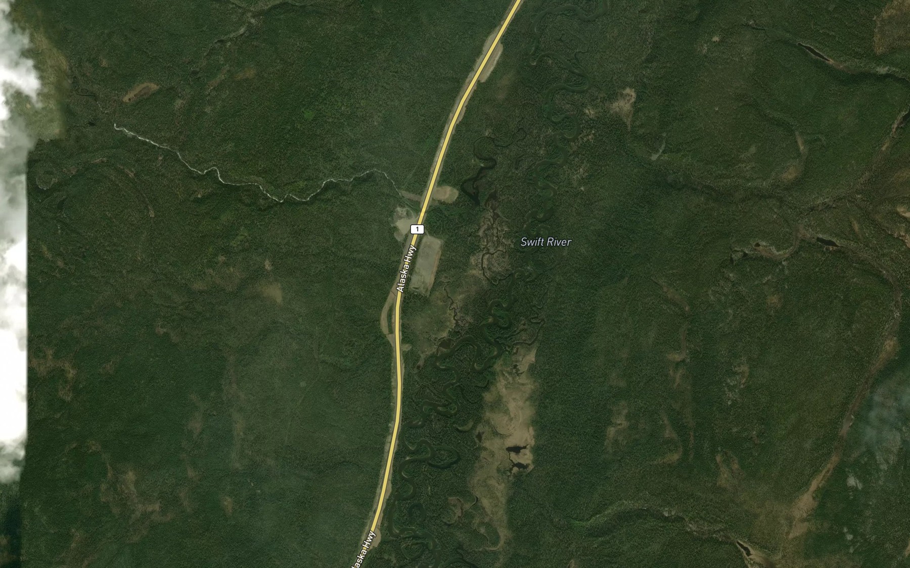 Satellite map of the Partridge Creek