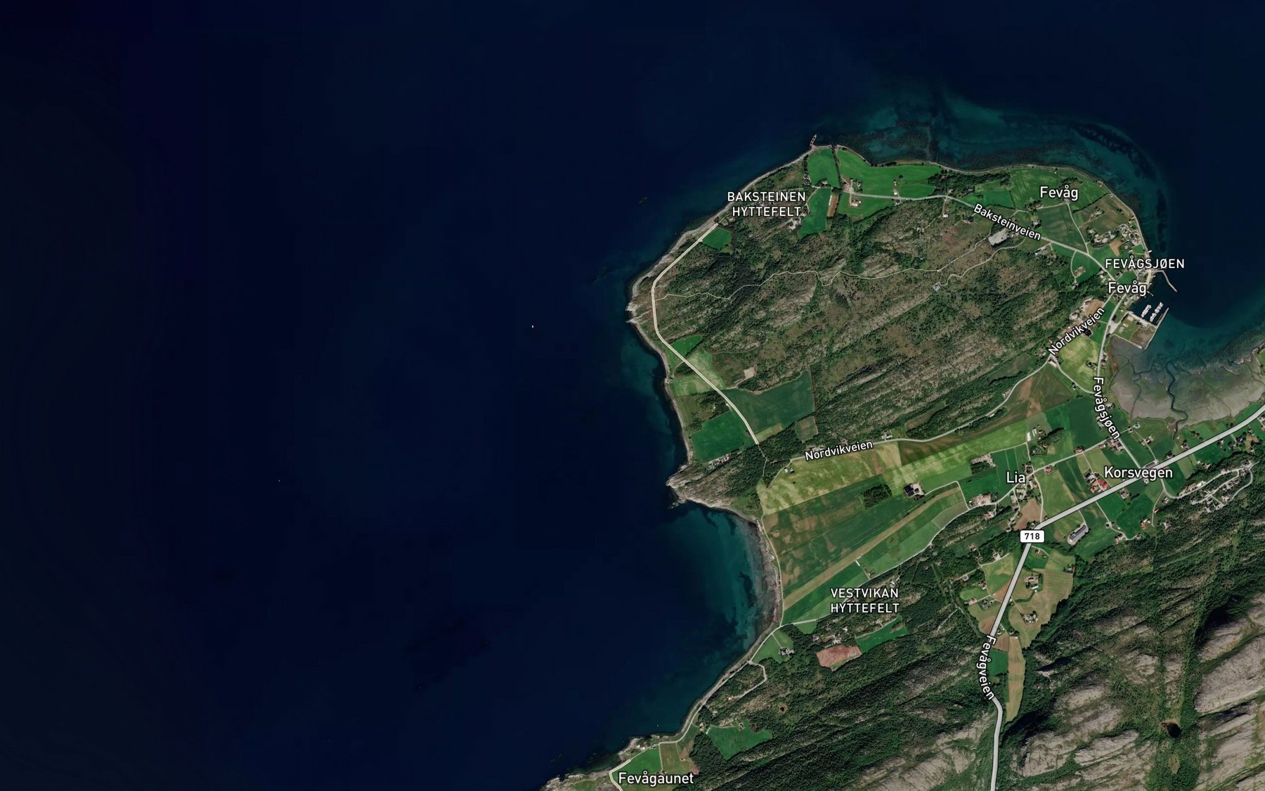 Satellite map of the Nordvikan
