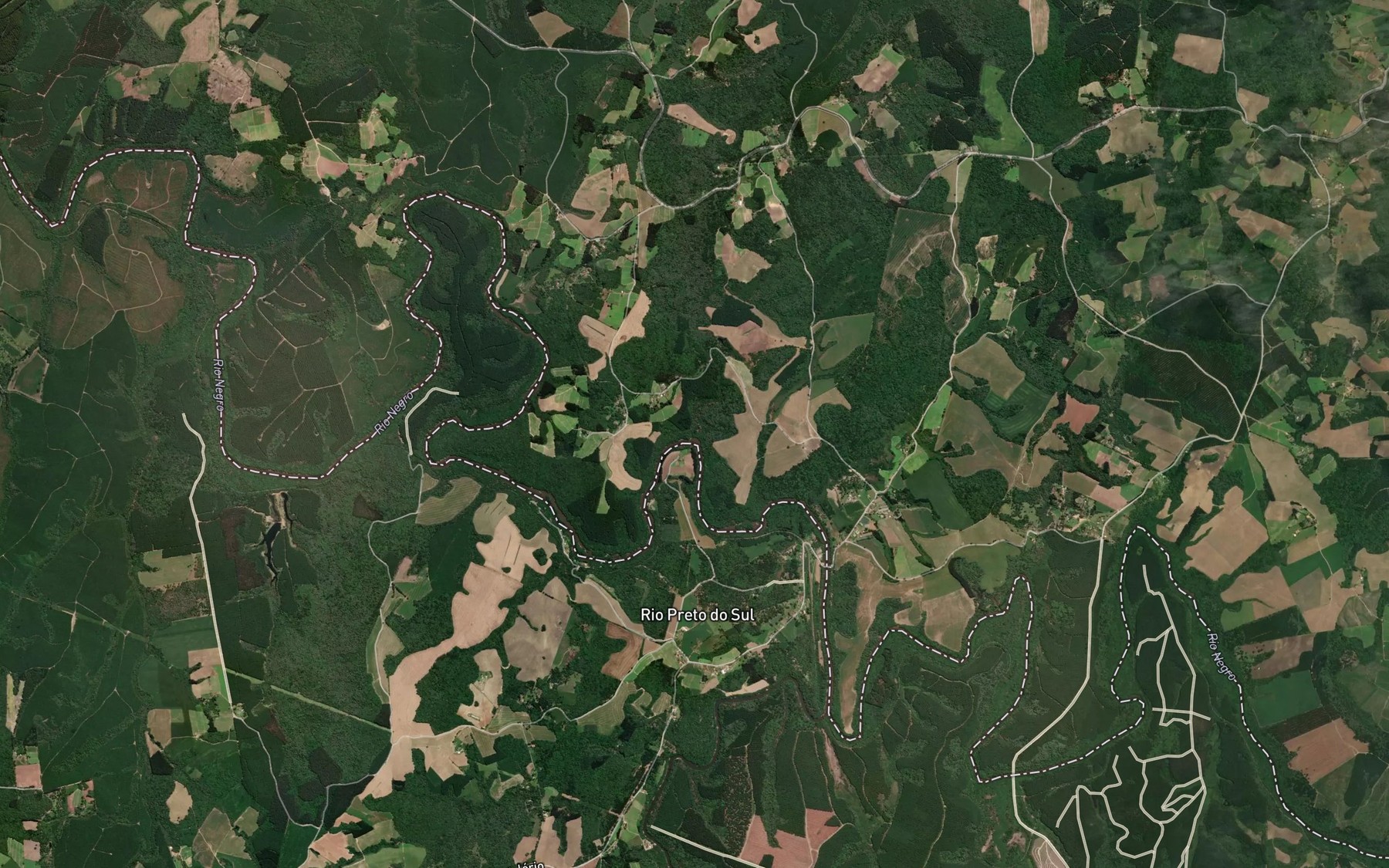 Satellite map of the Rio Areia Fina