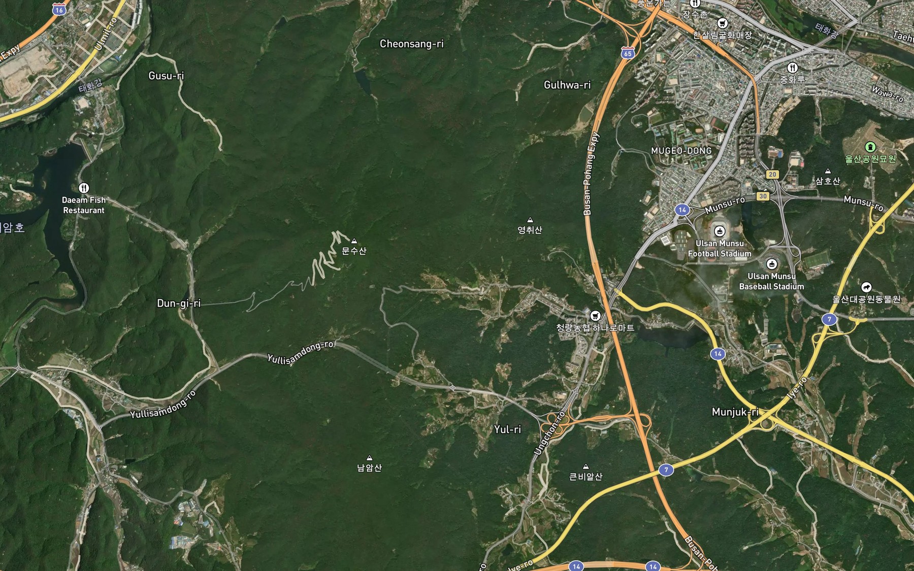 Satellite map of the Anyeongchungmot