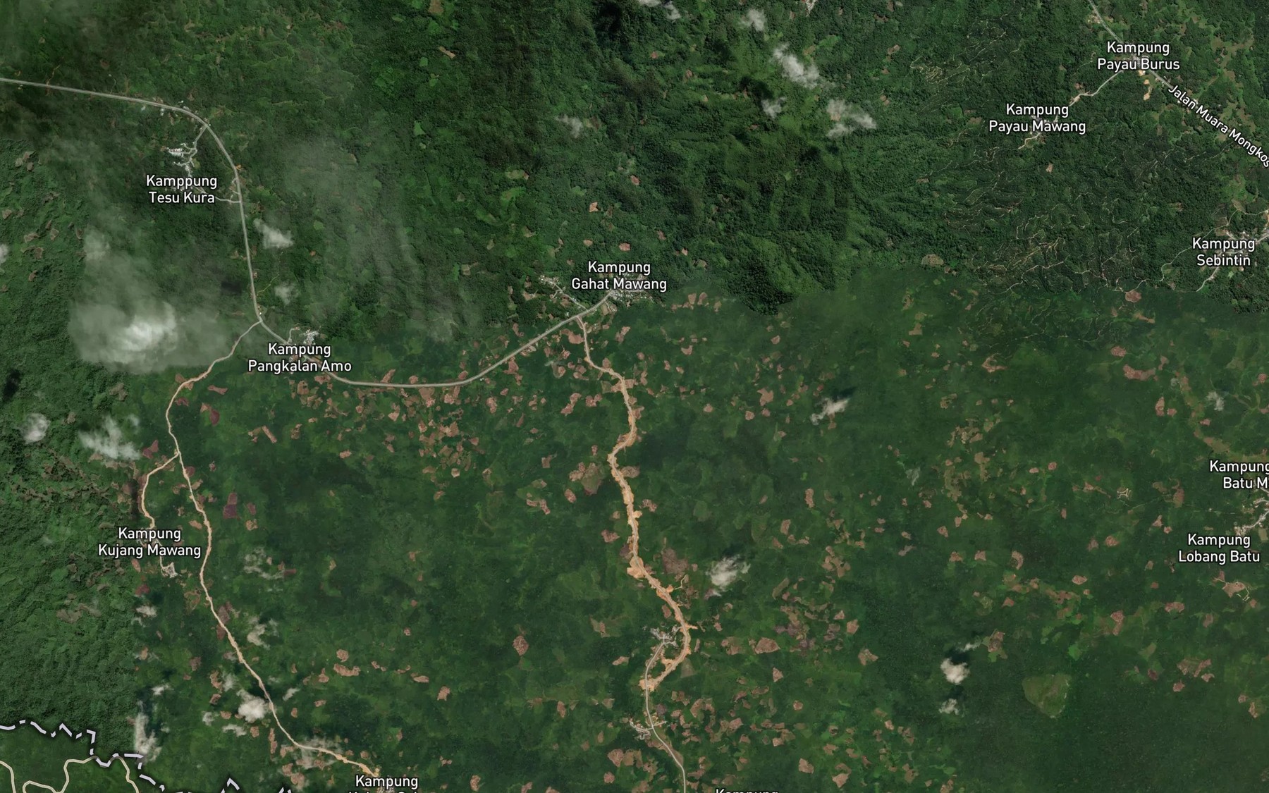 Satellite map of the Sungai Talipok