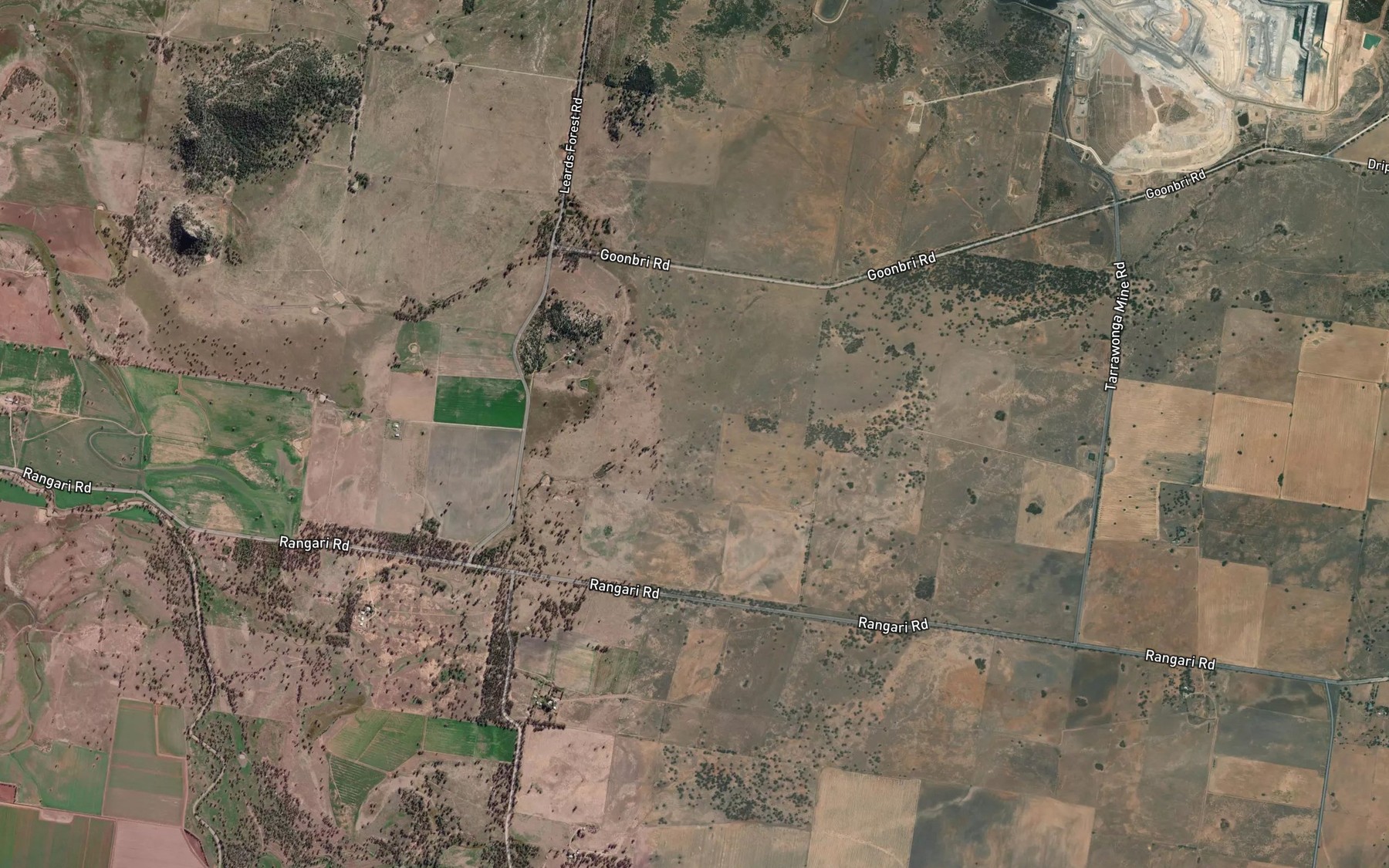Satellite map of the Bollol Creek