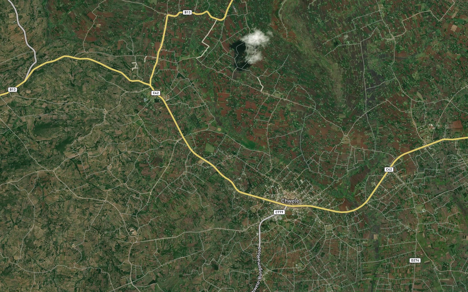 Satellite map of the Matibo Dam