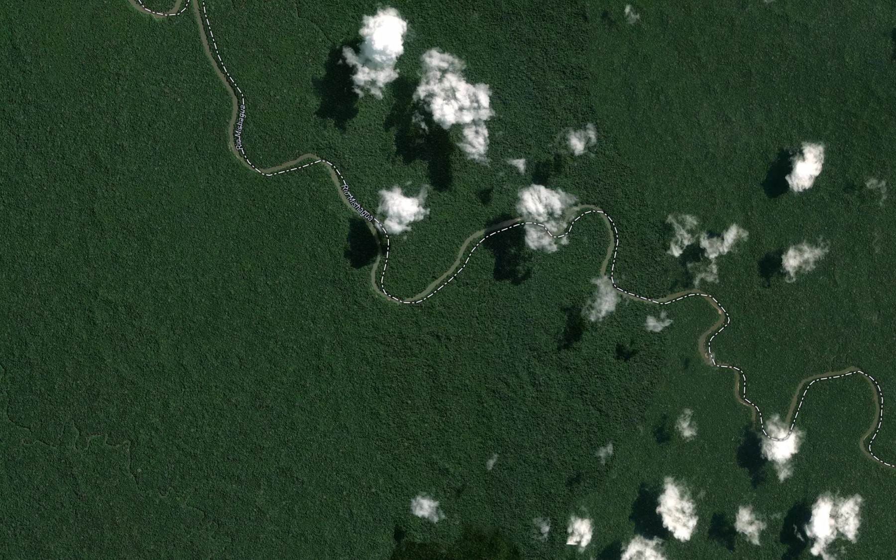 Satellite map of the Quebrada Pacalillo