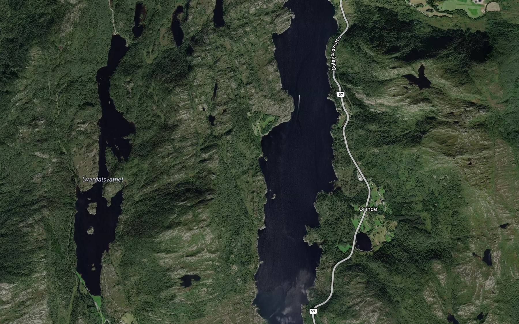 Satellite map of the Tresvika